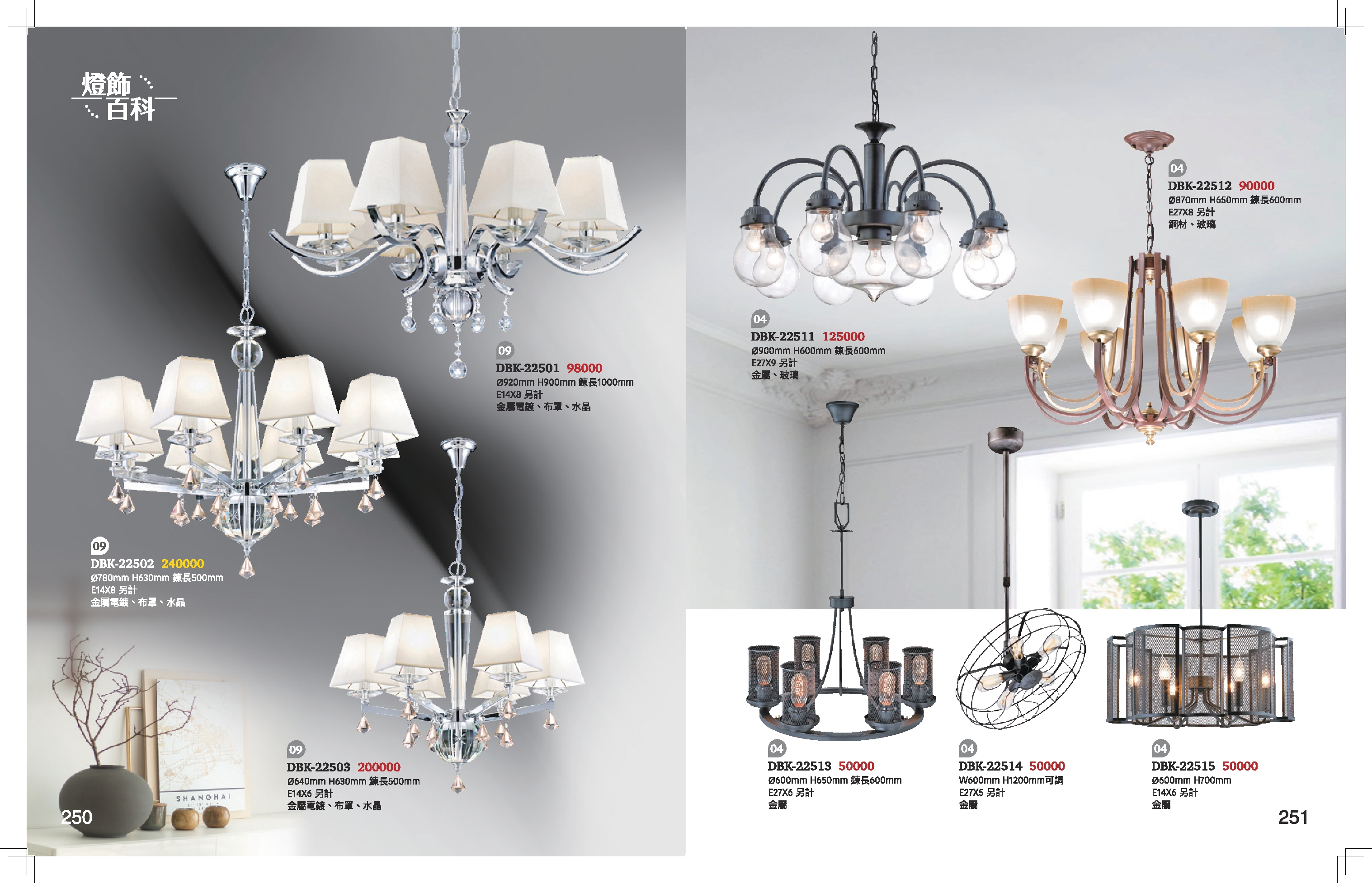 吊燈系列 K250