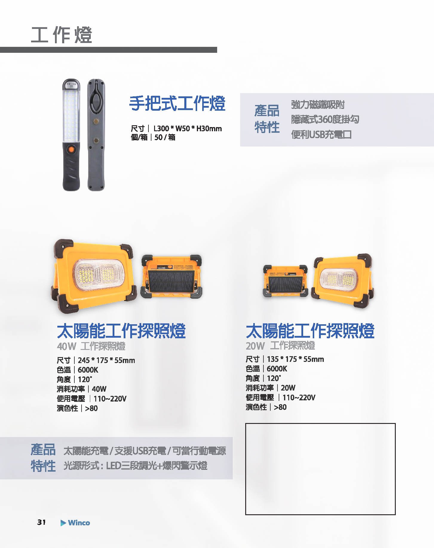 工作燈系列 W31