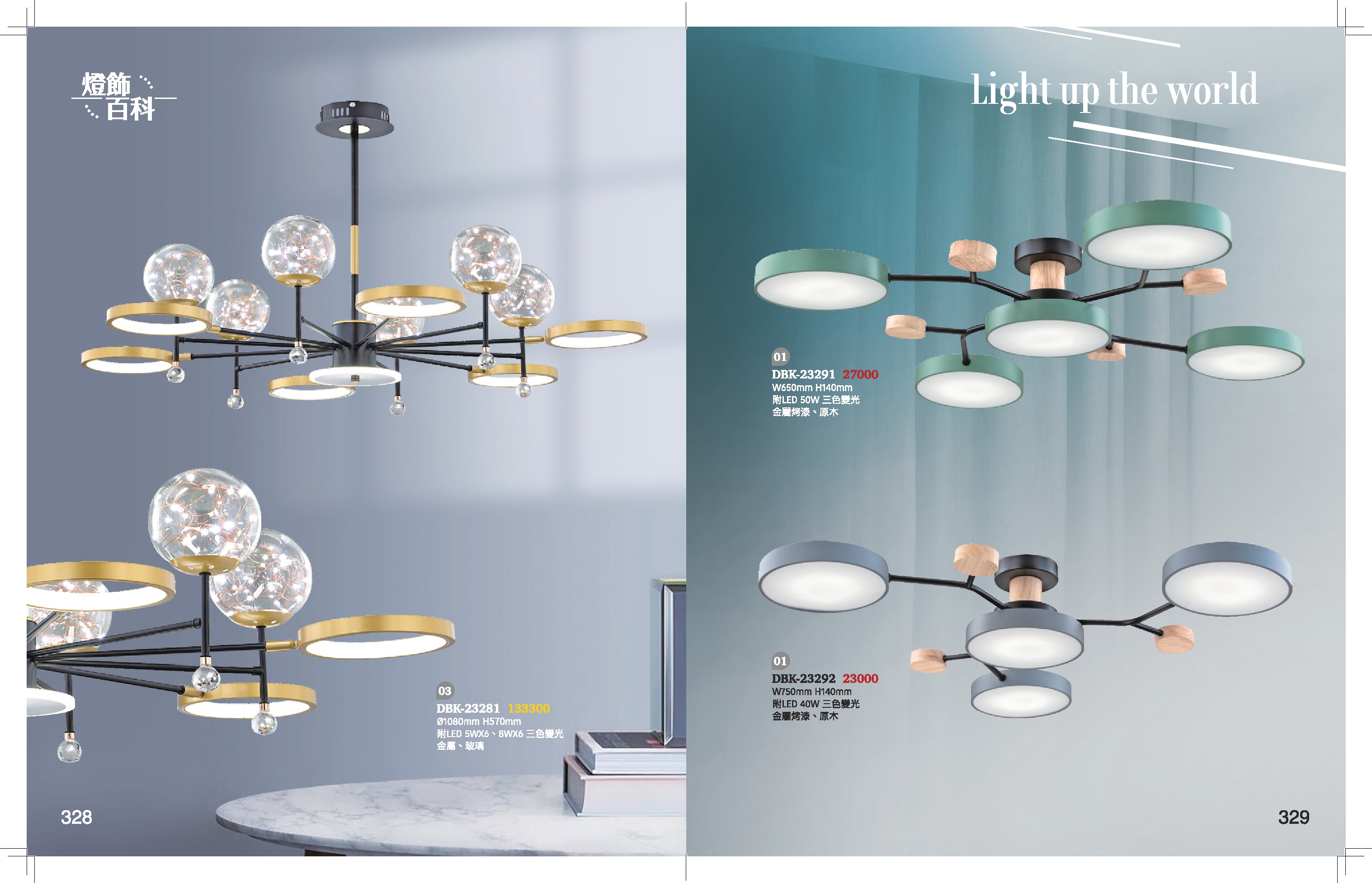 LED半吸頂燈系列 K328