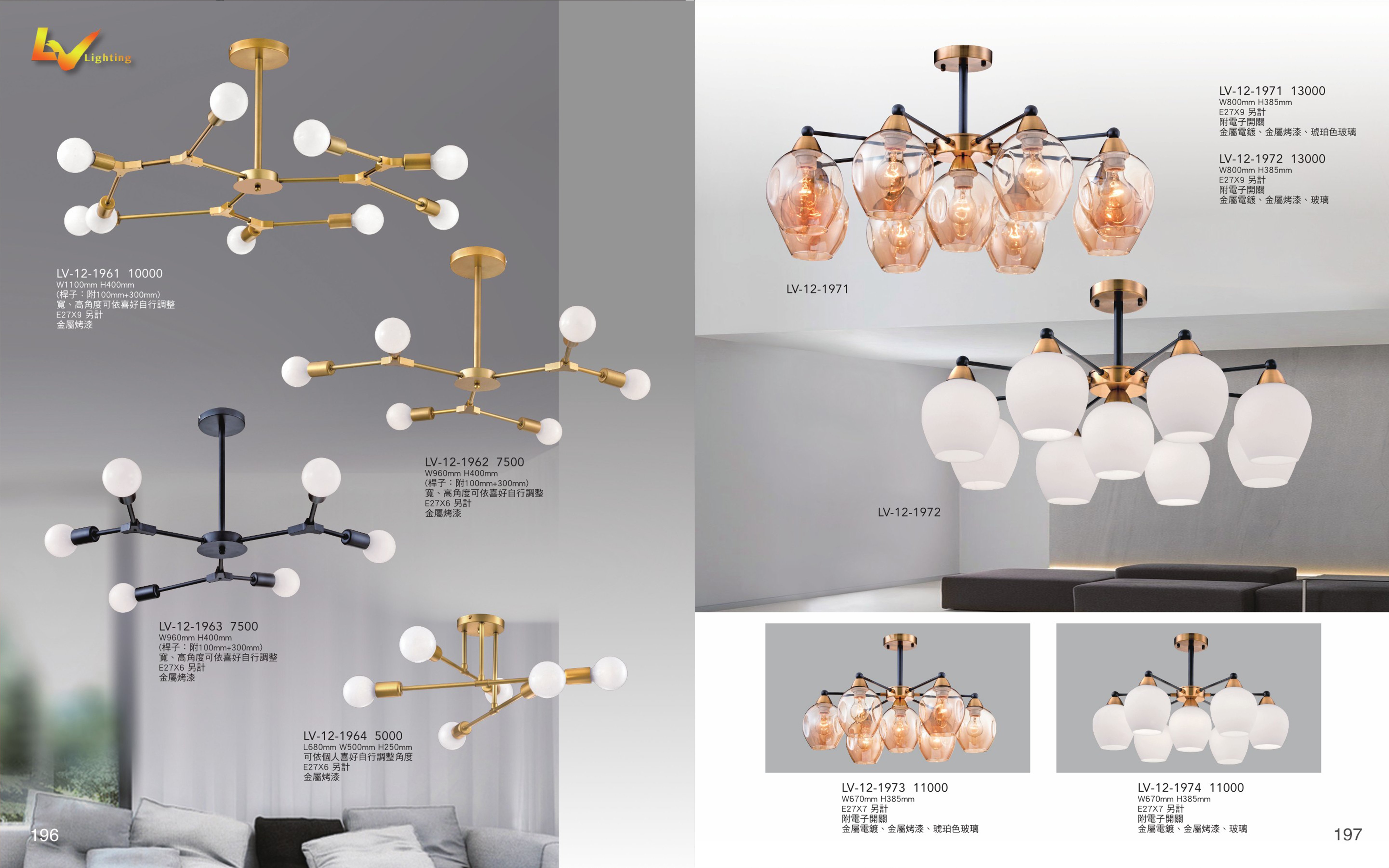 半吸頂燈系列 LV196