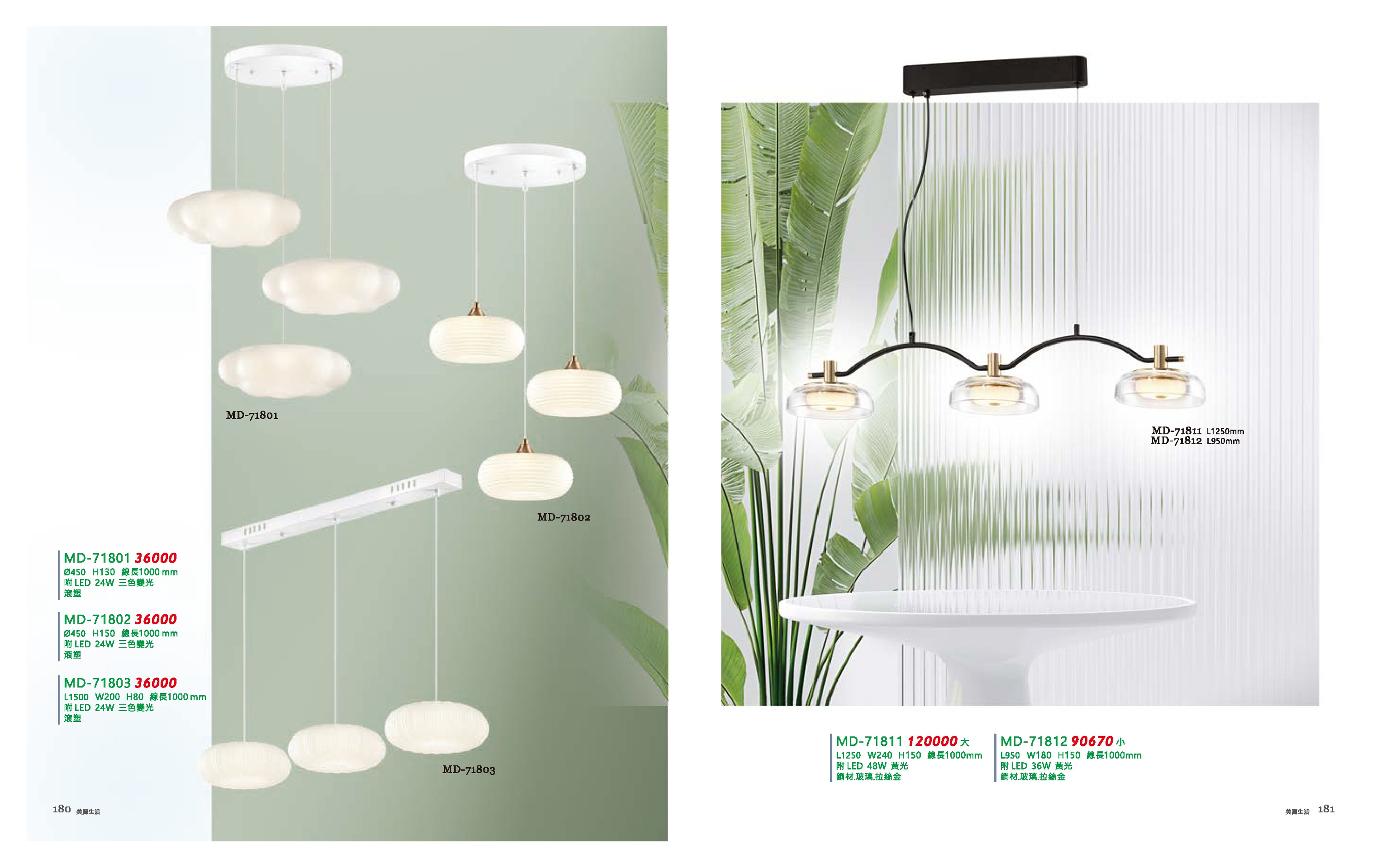 LED餐吊燈系列 MD180