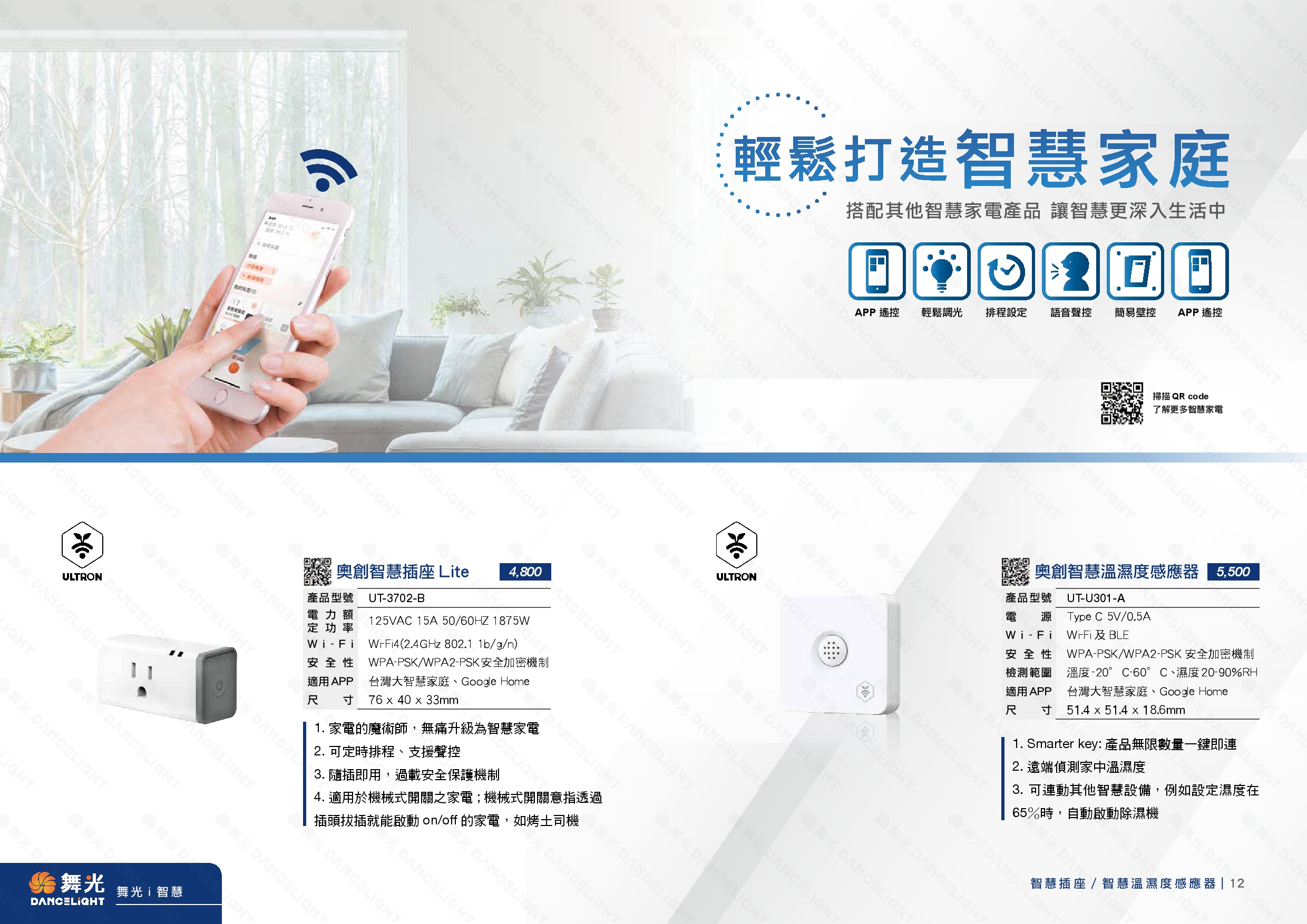 奧創智慧插座 / 智慧溫溼度感應器 系列 D11