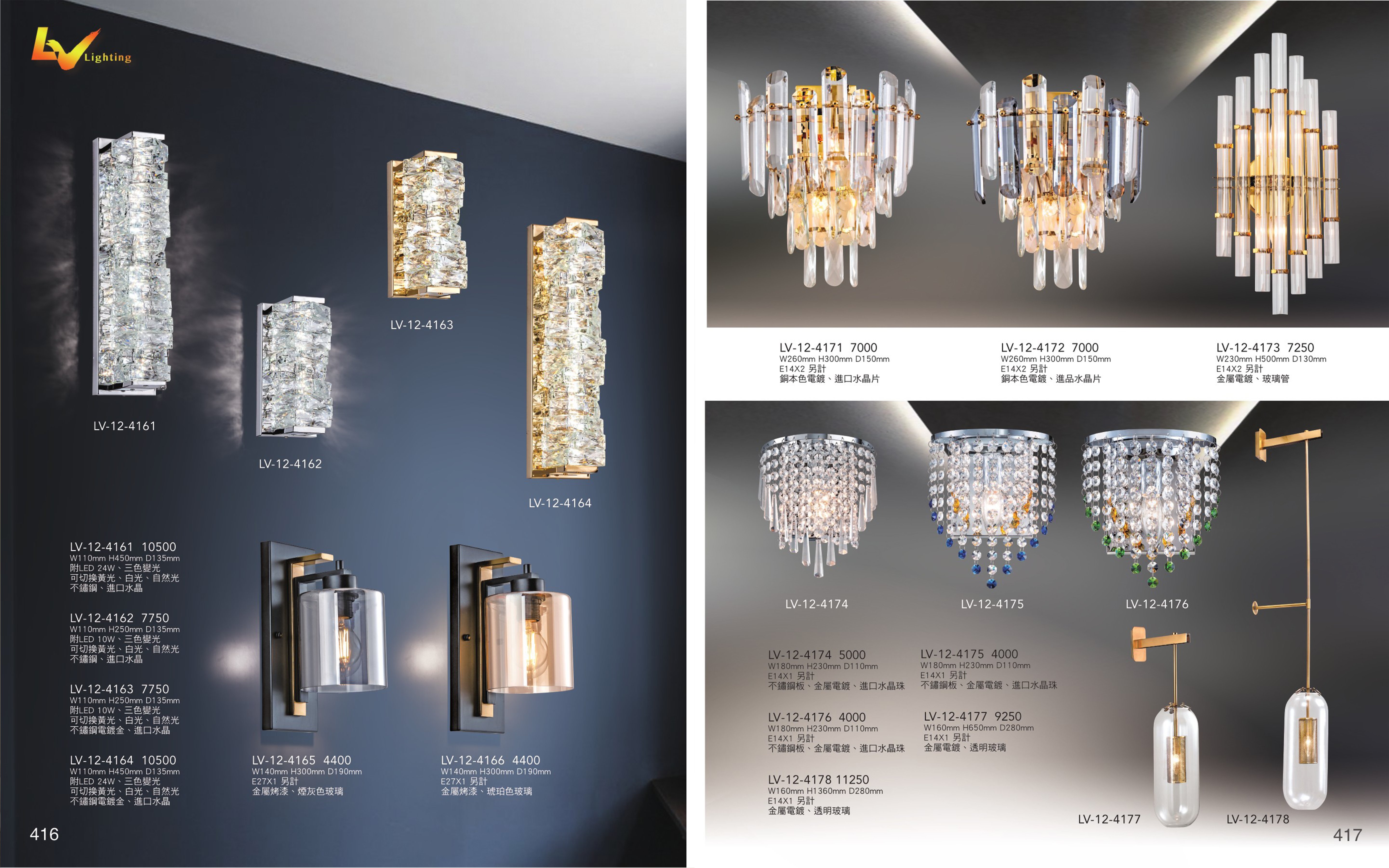 LED水晶壁燈 / 壁燈系列 LV416