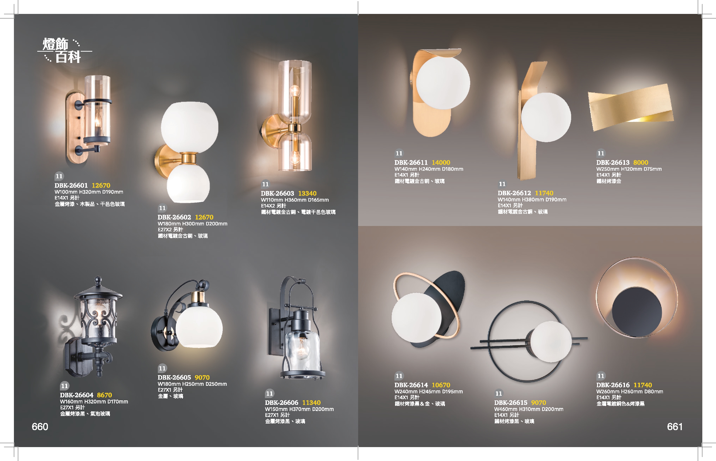 壁燈系列 K660