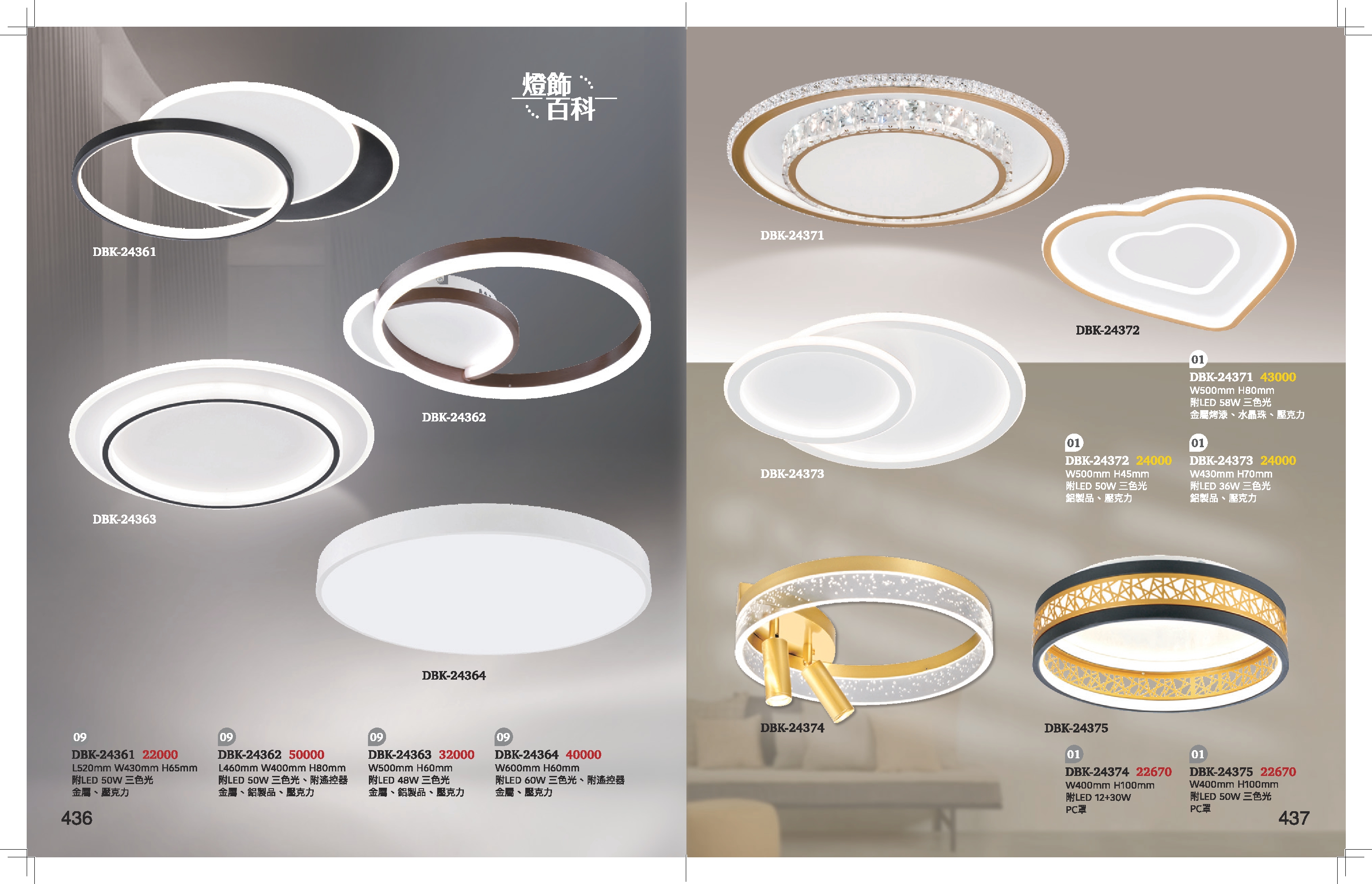 LED吸頂燈系列 K436