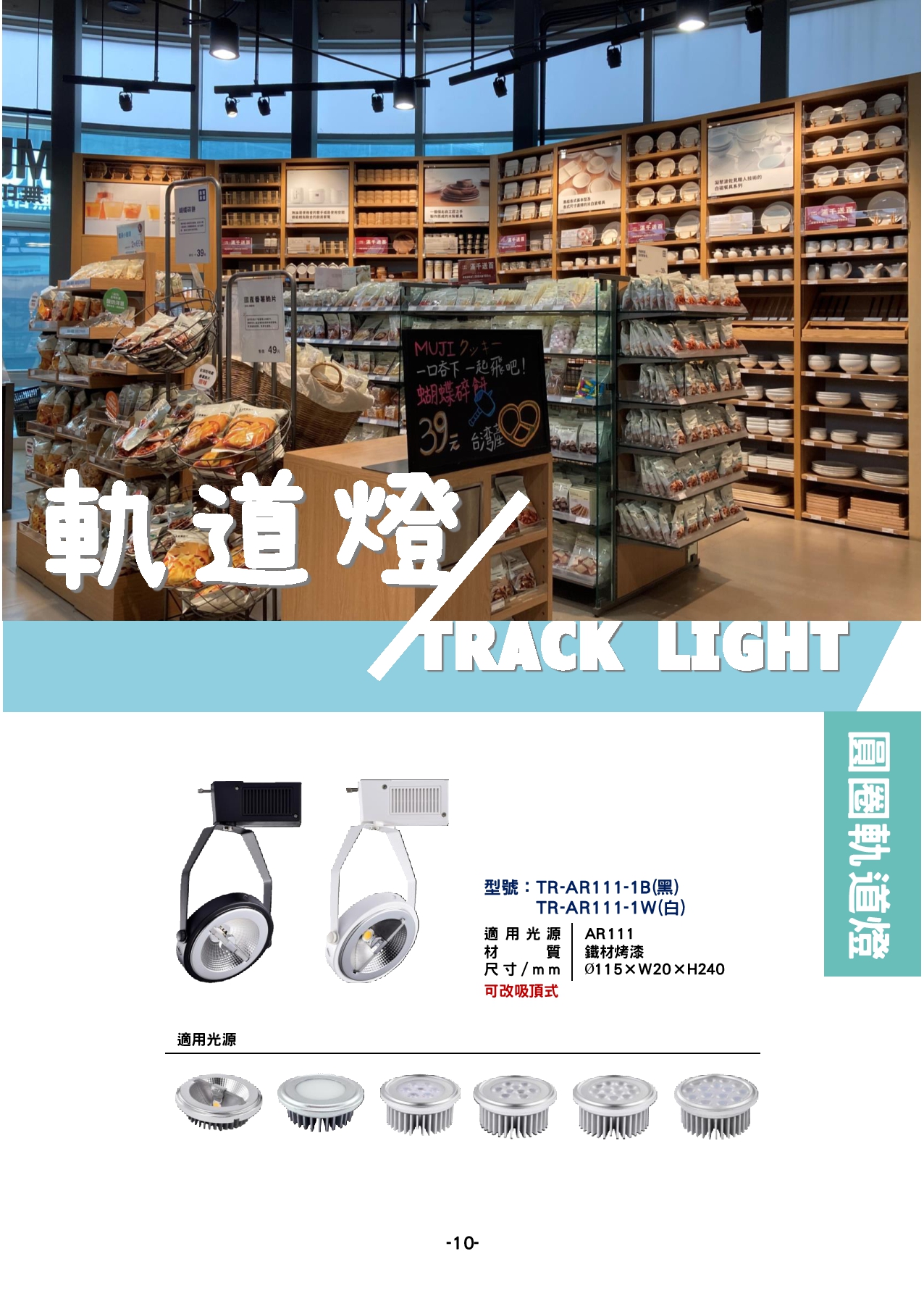 AR111軌道燈系列  P10