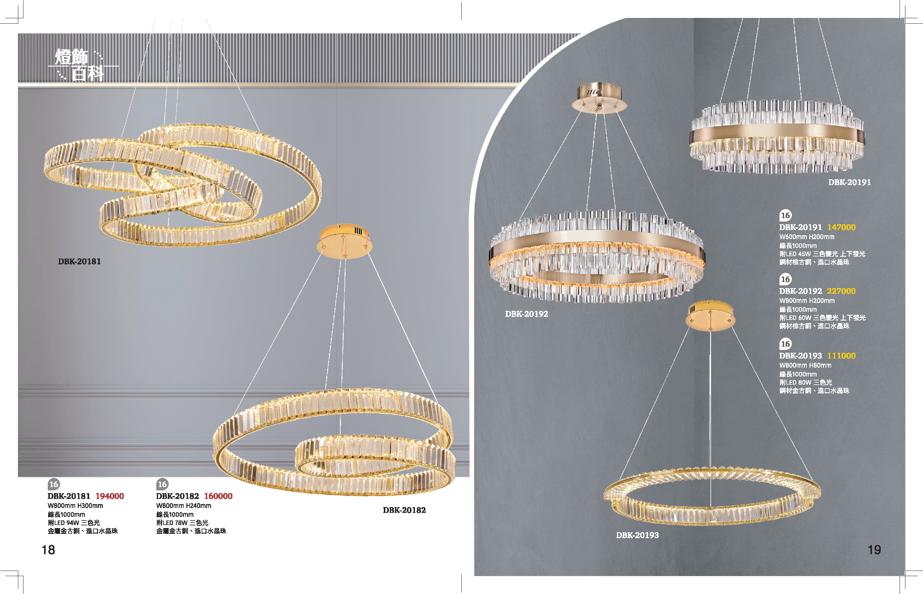 LED餐吊燈系列 K18