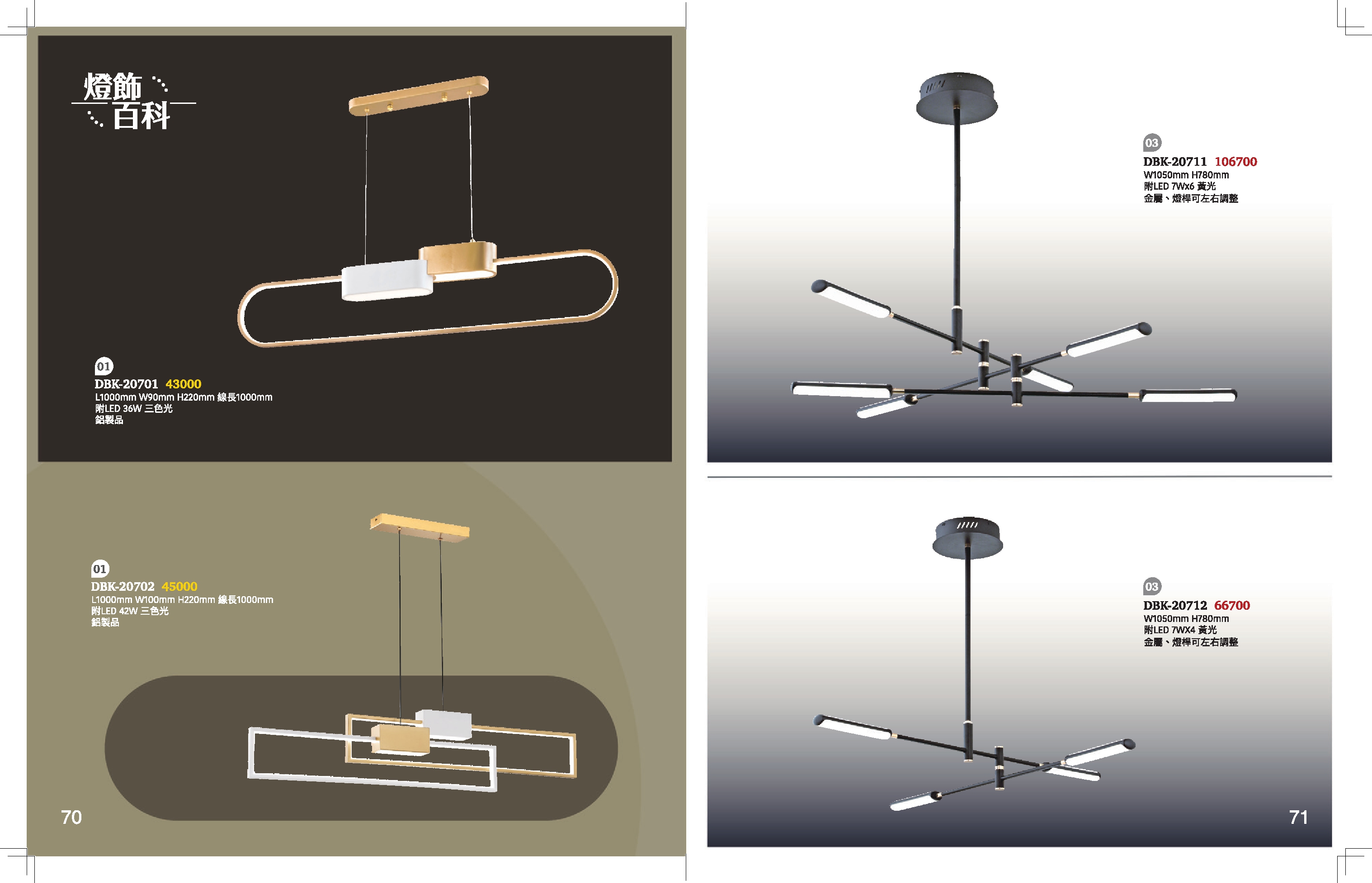 LED餐吊燈系列 K70