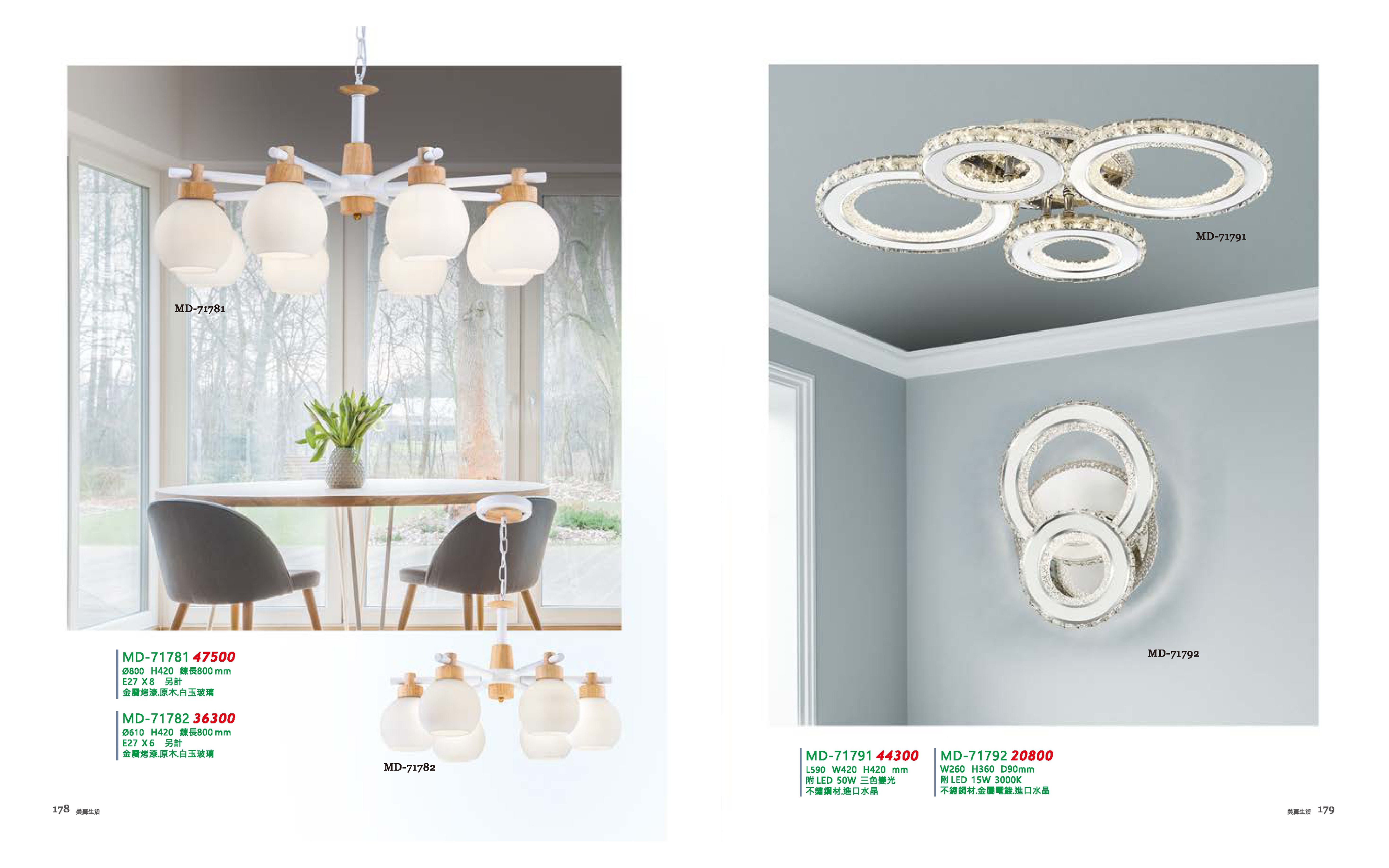 吊燈 / LED吸頂燈 / LED壁燈系列 MD178