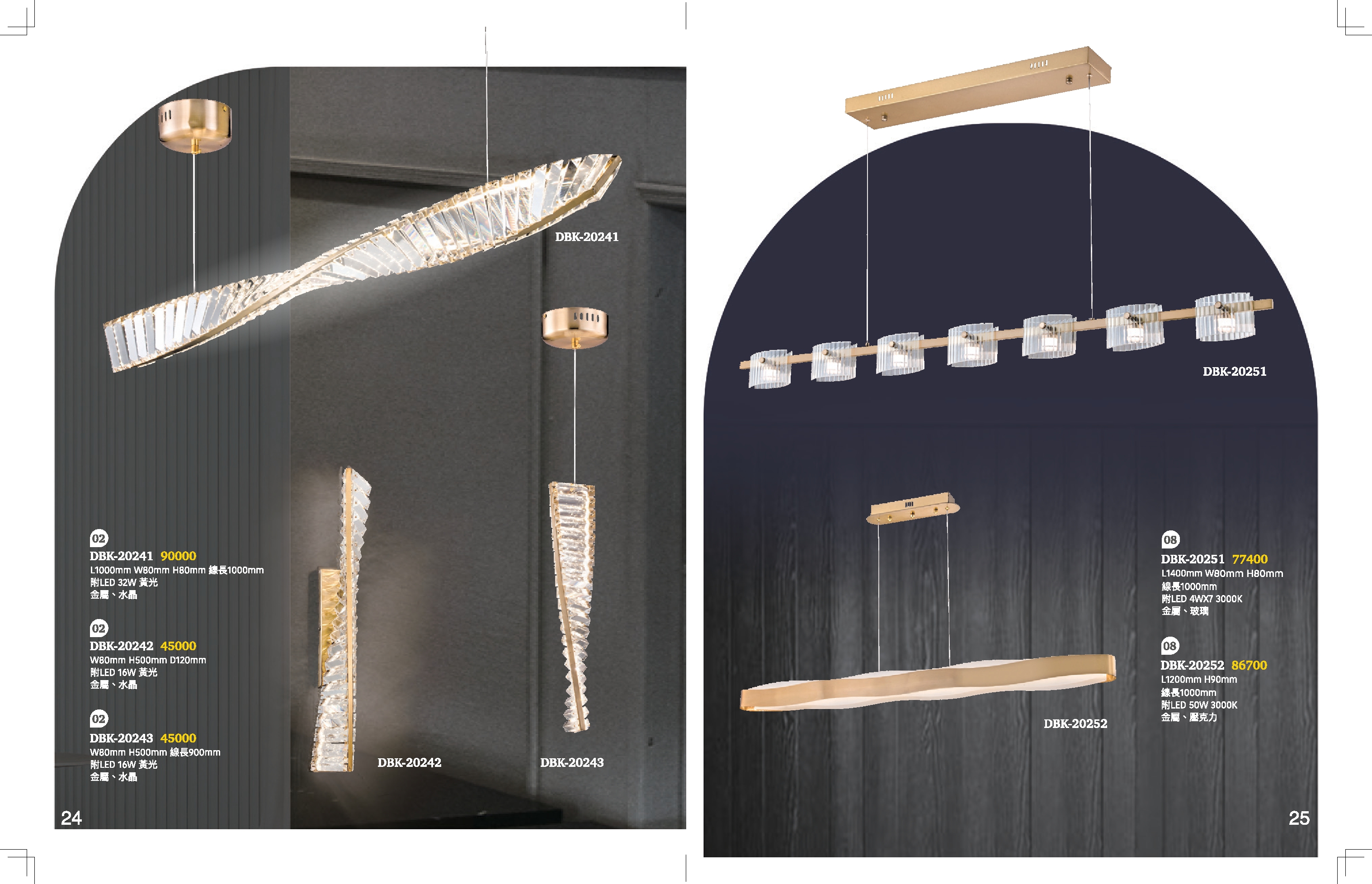 LED餐吊燈 / LED壁燈系列 K24