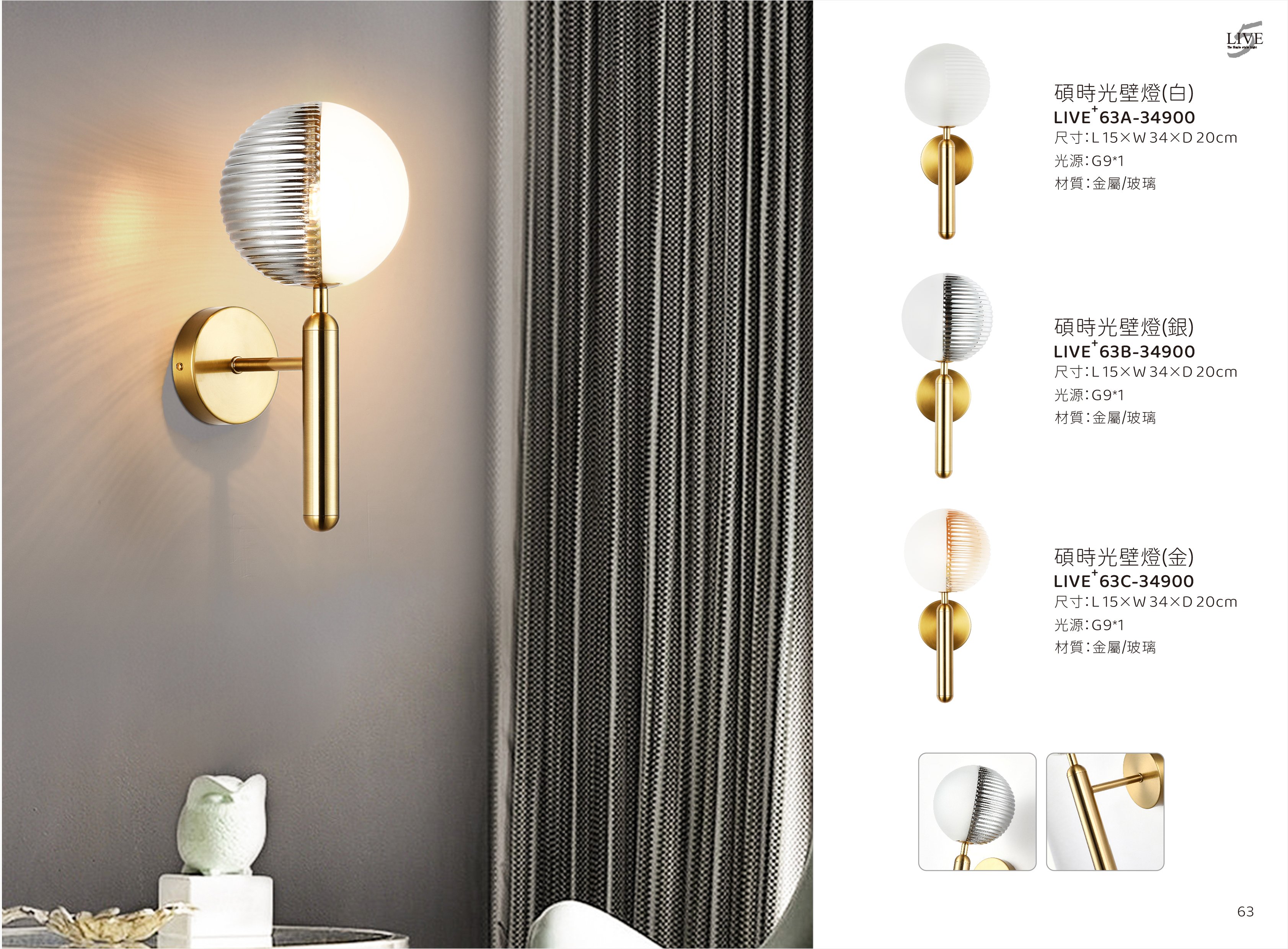 壁燈系列 LIVE+ 63A