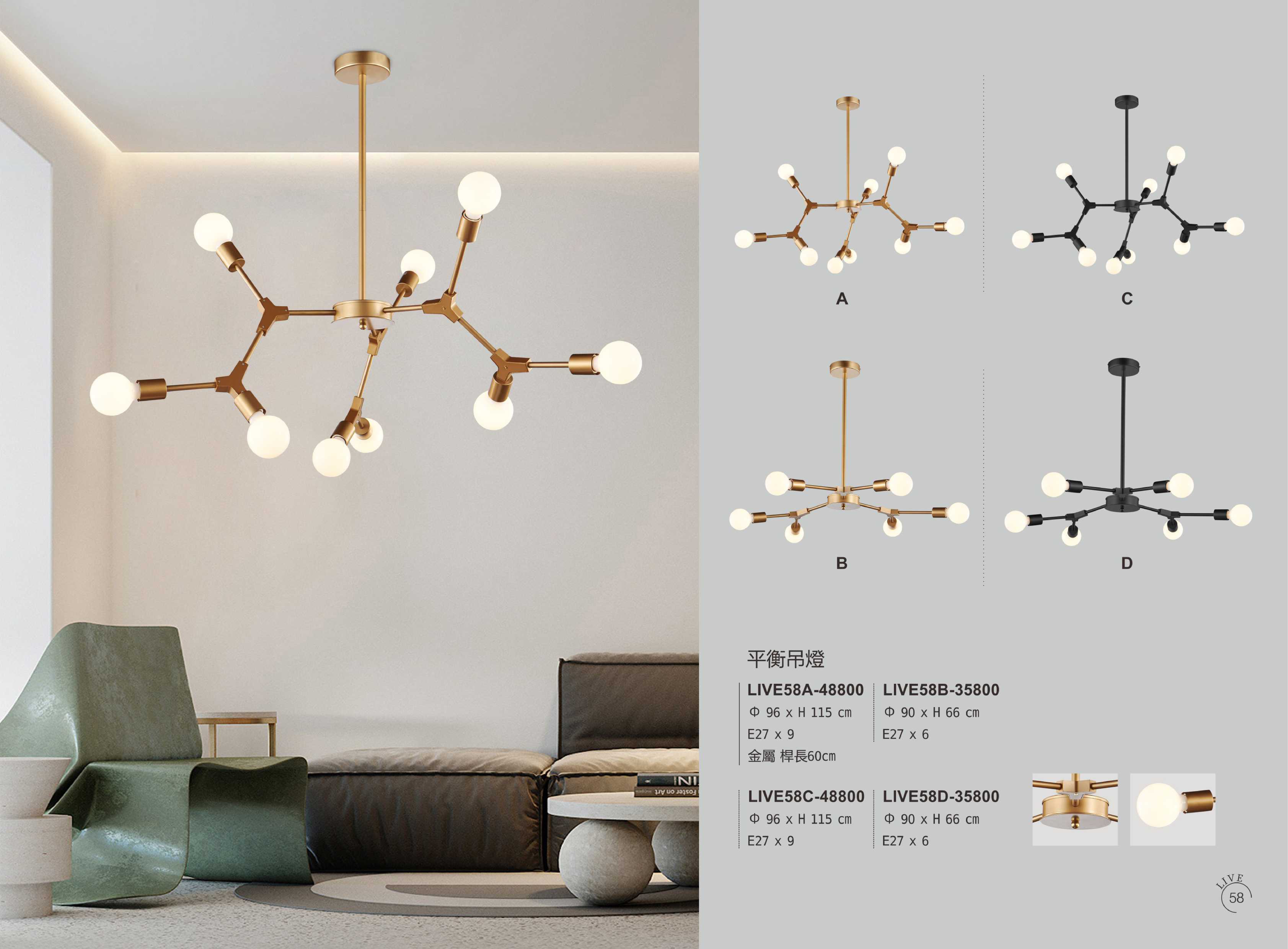 吸頂燈系列 LIVE 58