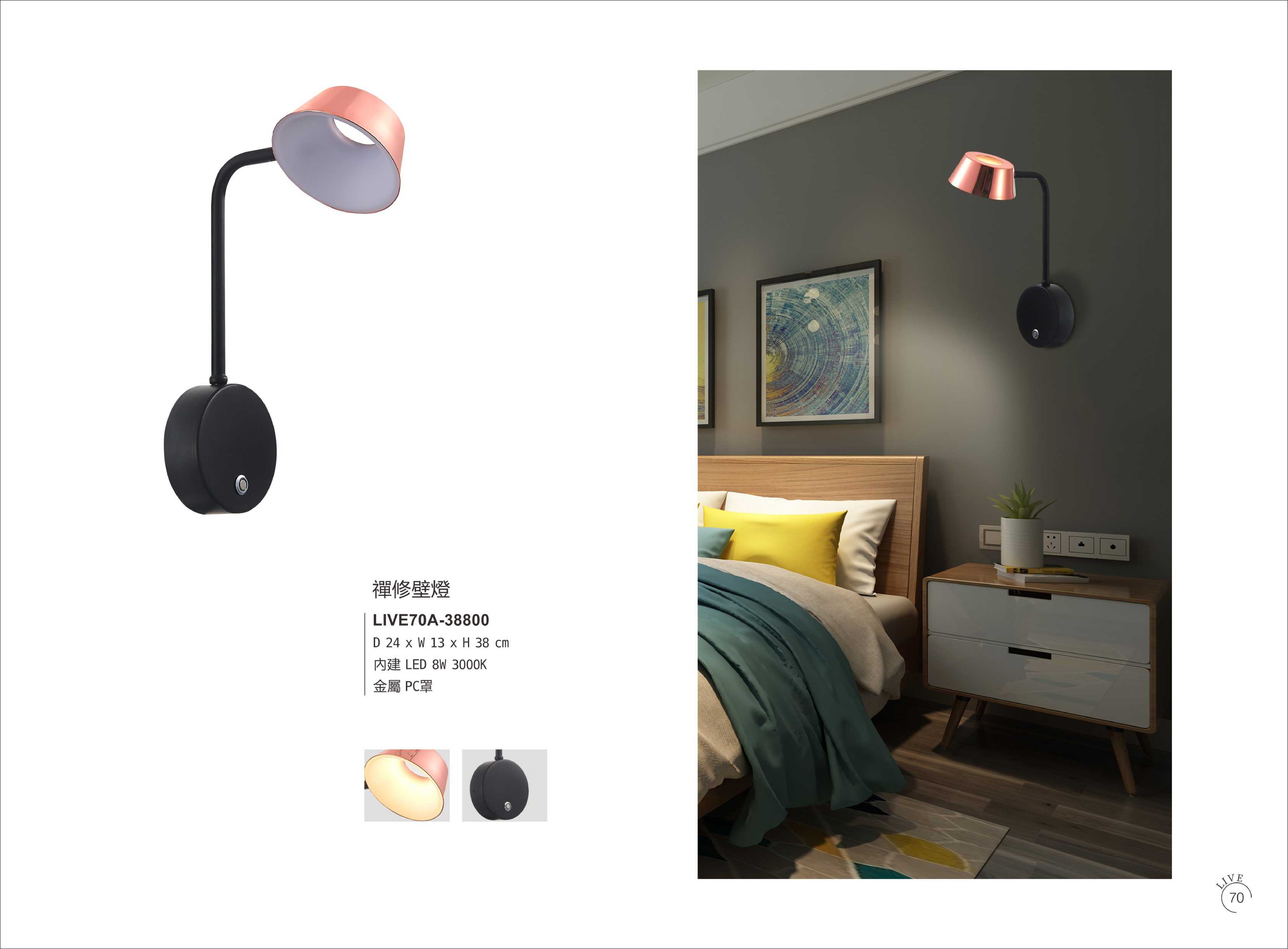 壁燈系列 LIVE 70
