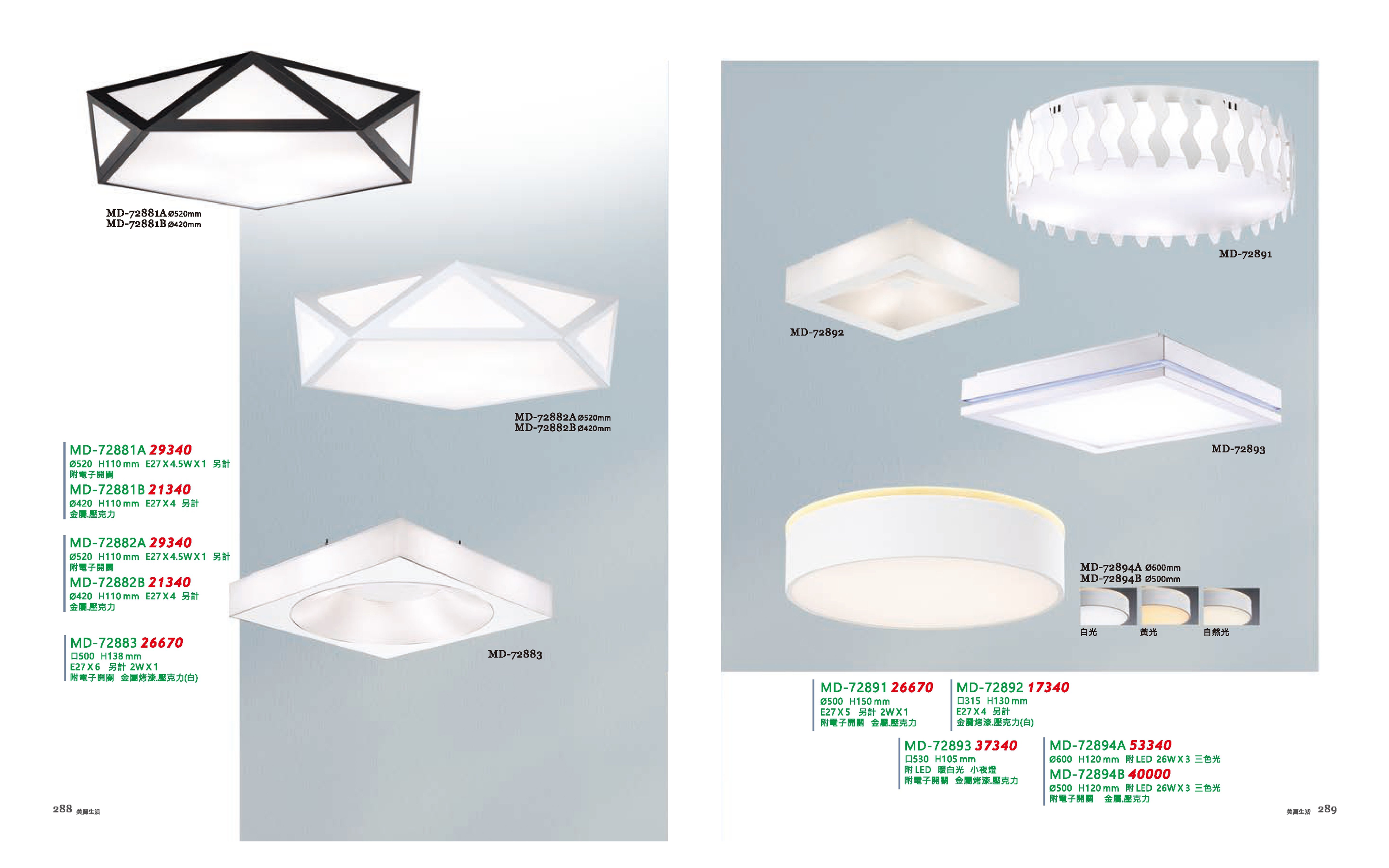 吸頂燈 / LED吸頂燈系列 MD288