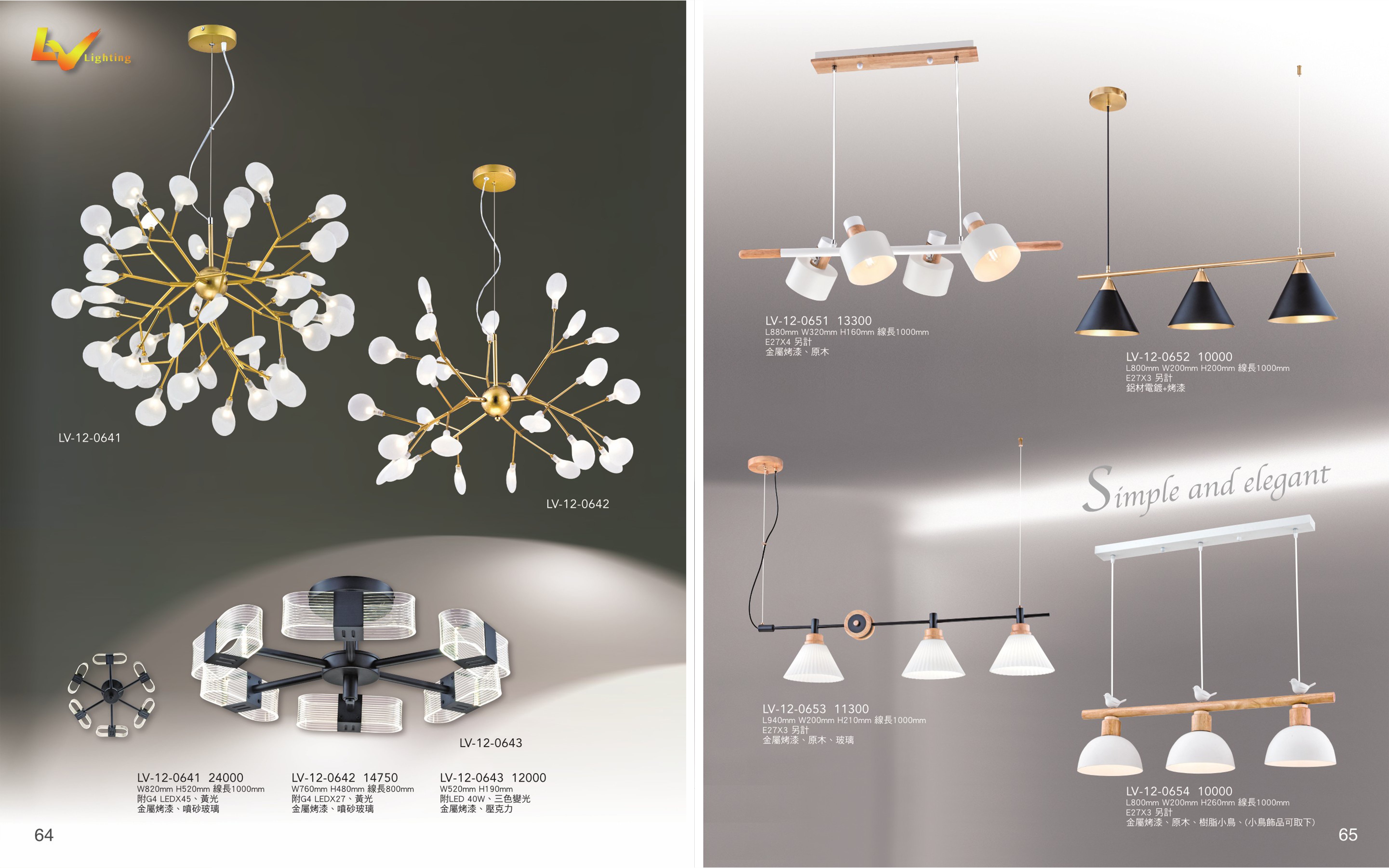 餐吊燈系列 LV64