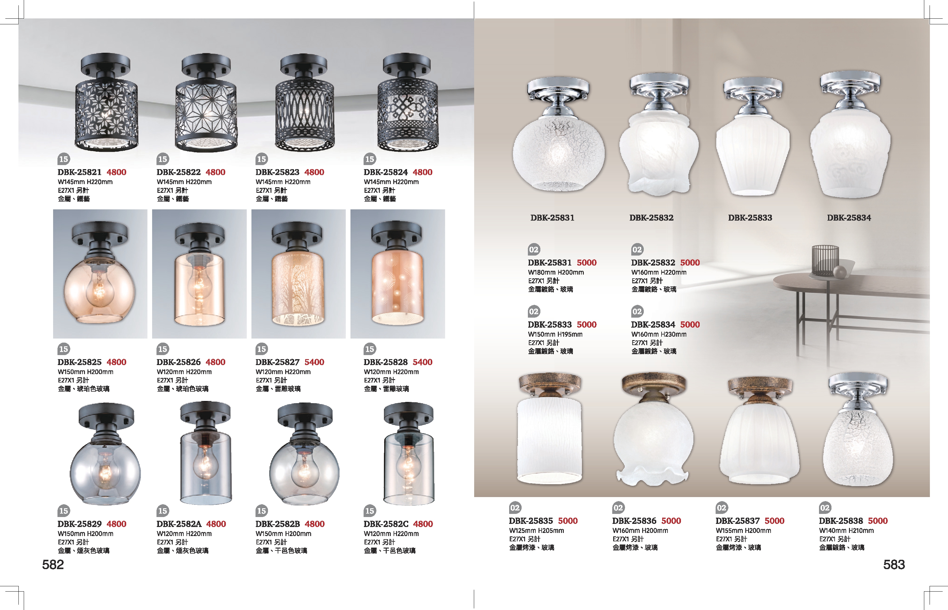 小吸頂燈系列 K582
