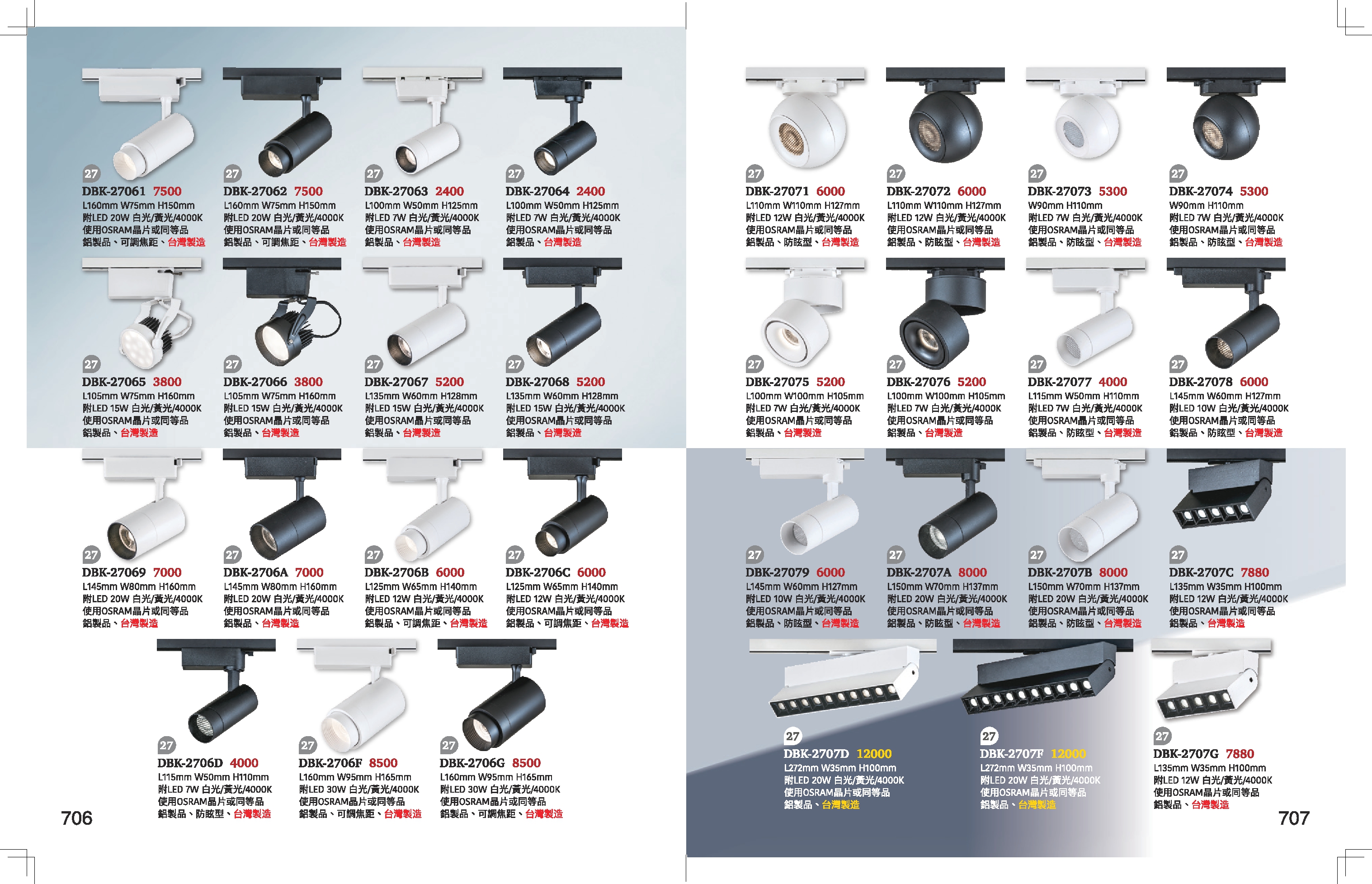 軌道燈系列 K706