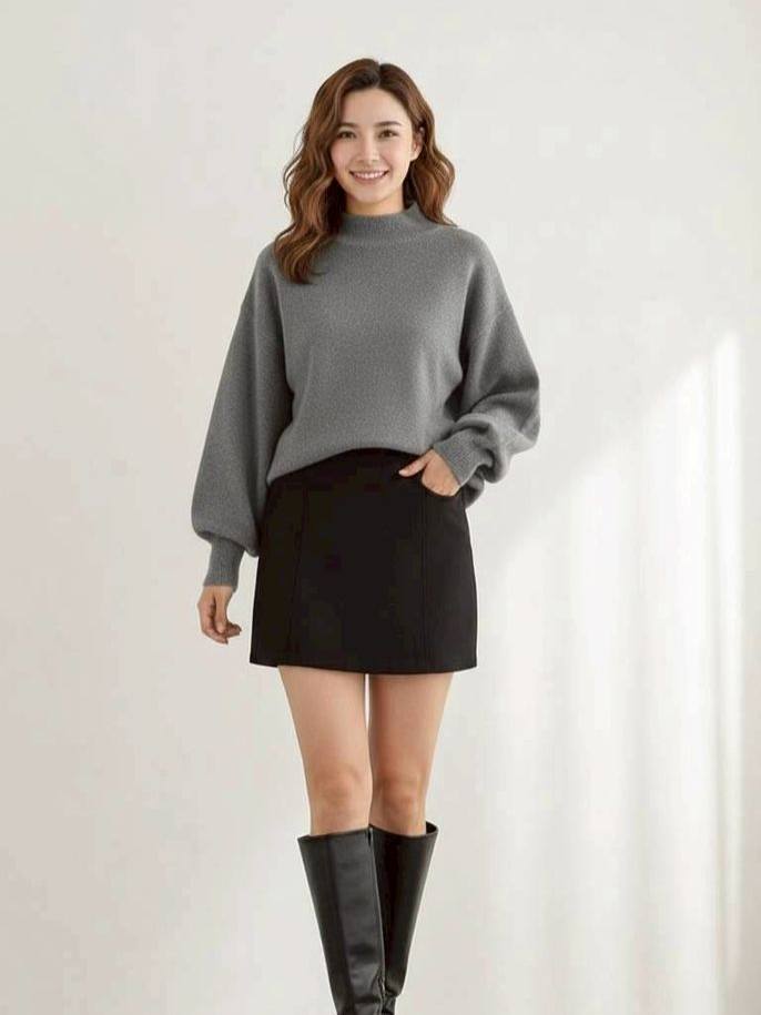 【SALE商品】小立領針織毛衣*5色  KB9785785