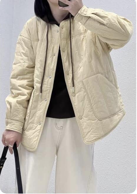 【SALE商品】舒適輕磅壓紋夾棉外套*1色  K980989