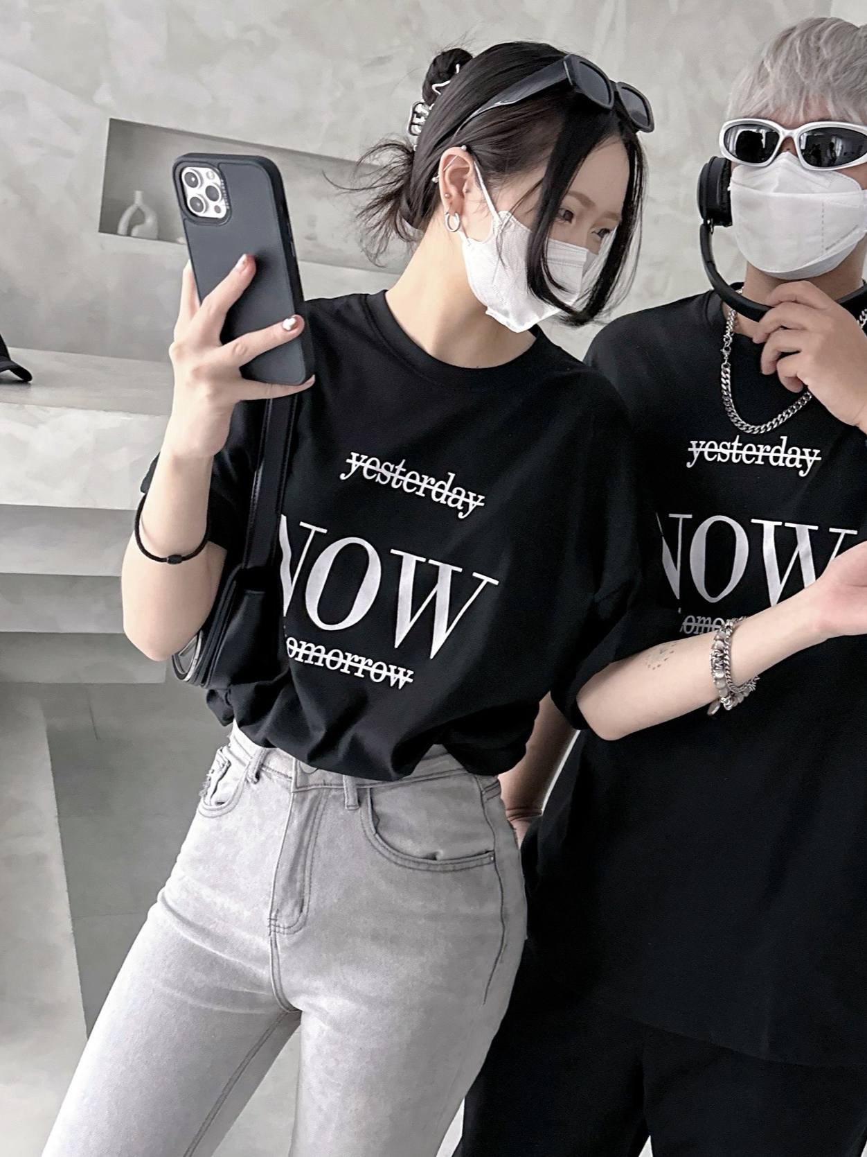 百搭活力簡約字母短T*2色 KB968