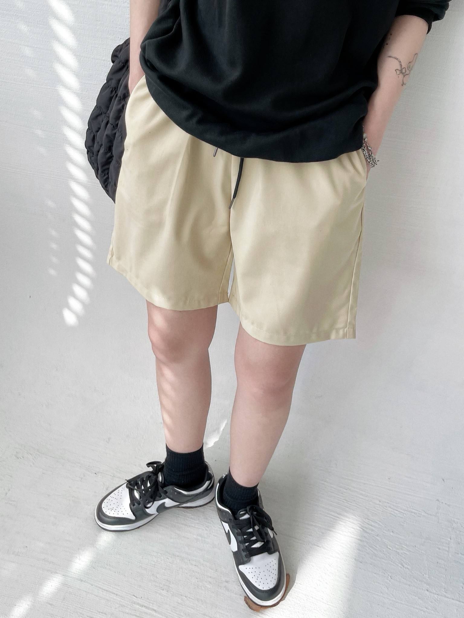 男女適穿-西裝面料休閒便褲*4色 T776459