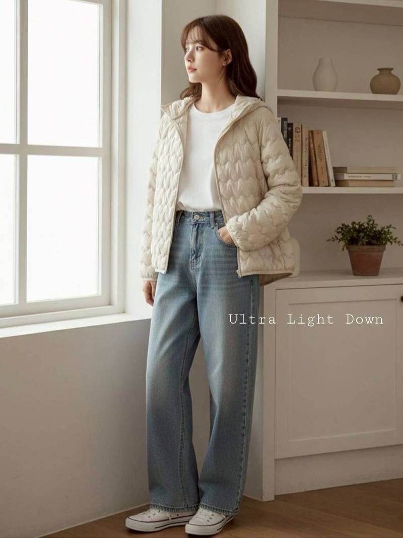 【SALE商品】波浪紋羽絨外套*5色 KB01188056