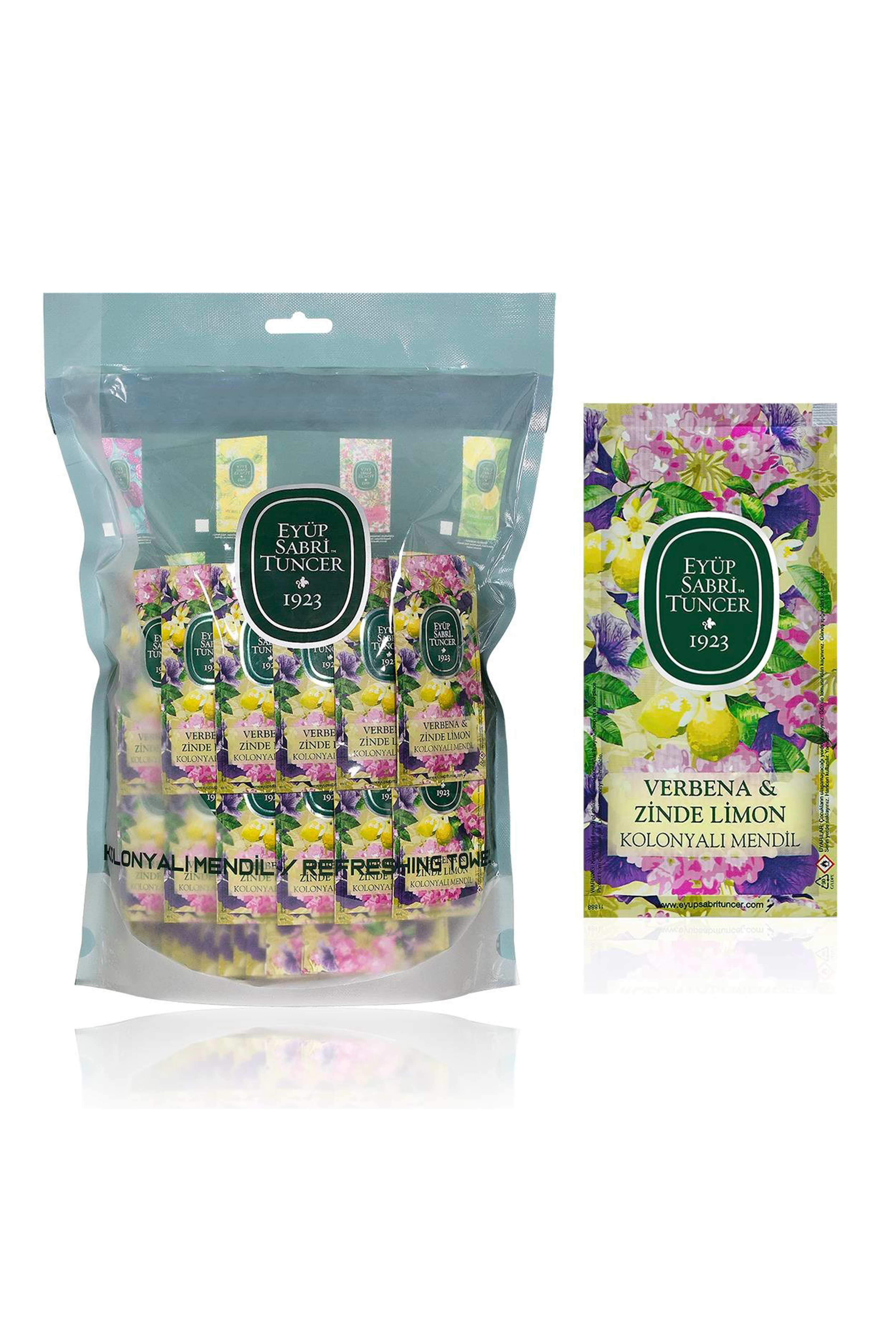 65度酒精獨立包香氛濕紙巾150入-馬鞭草檸檬