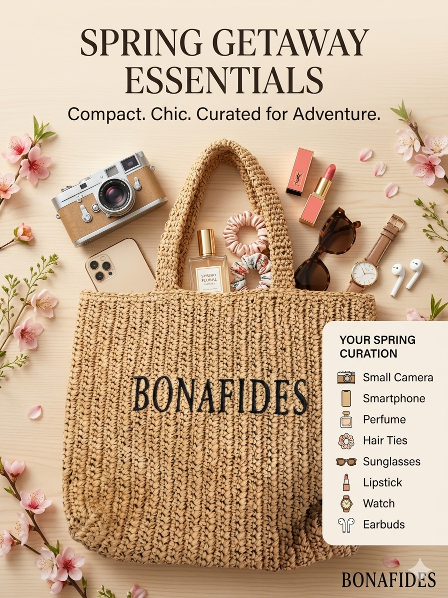 BONAFIDES 手編拉菲草托特包（自然原色）