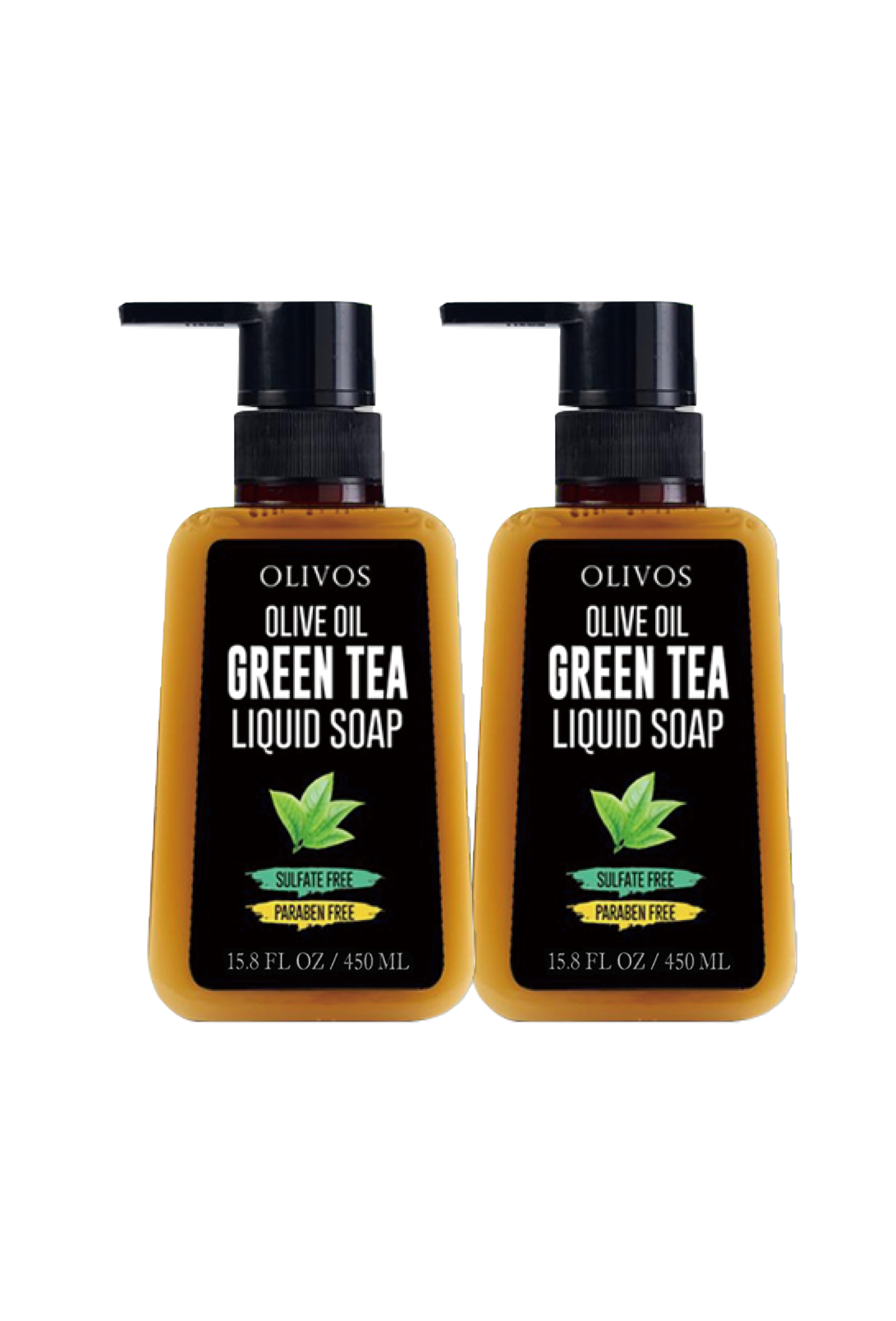 Olivos 二入超值組合 - 清新綠茶 傳統液態皂（450ml*2）
