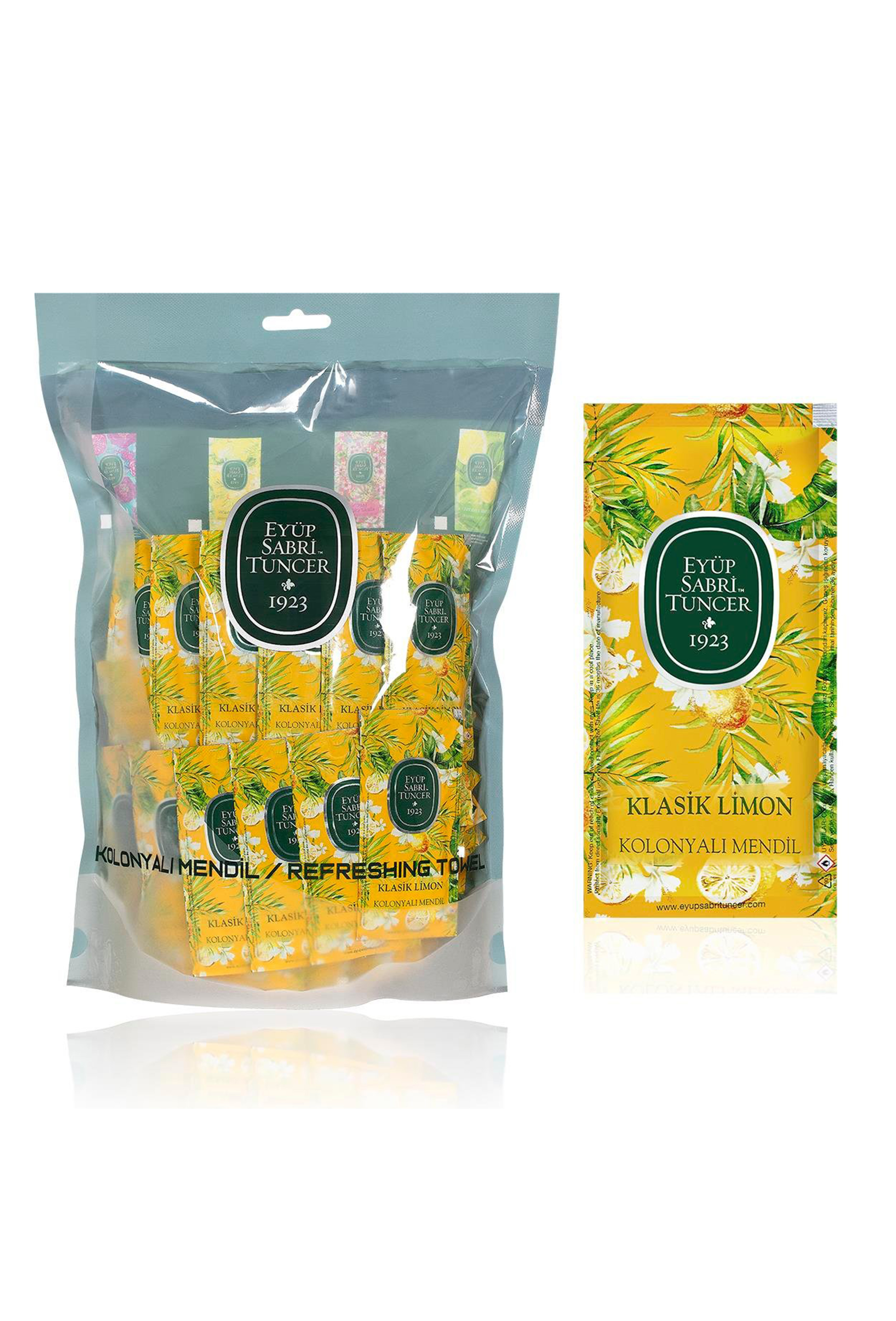 65度酒精獨立包香氛濕紙巾150入-經典檸檬花香