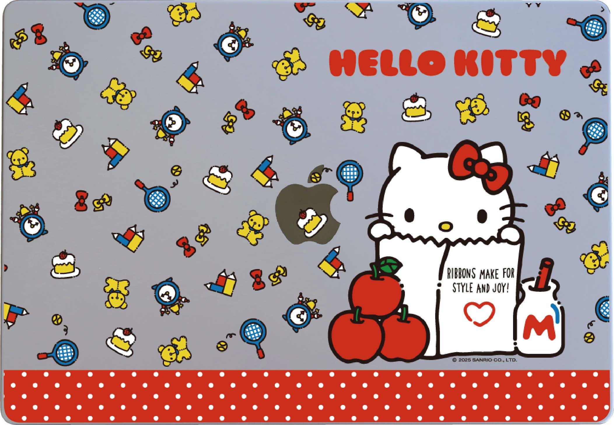 三麗鷗-彩繪晶雕筆電膜-凱蒂系列