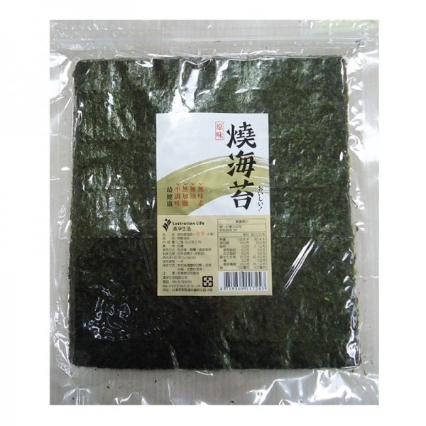 【清淨生活】原味燒海苔(全形)