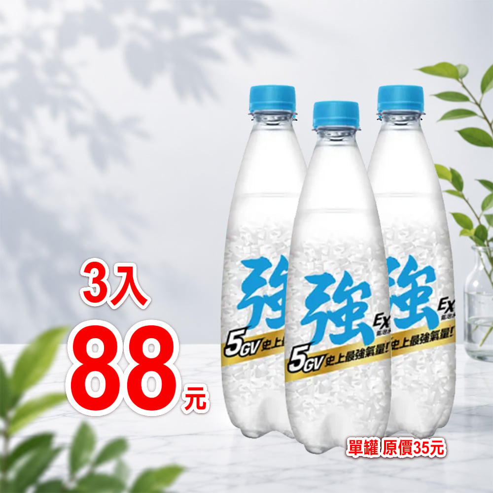 【泰山】強氣泡水x3罐