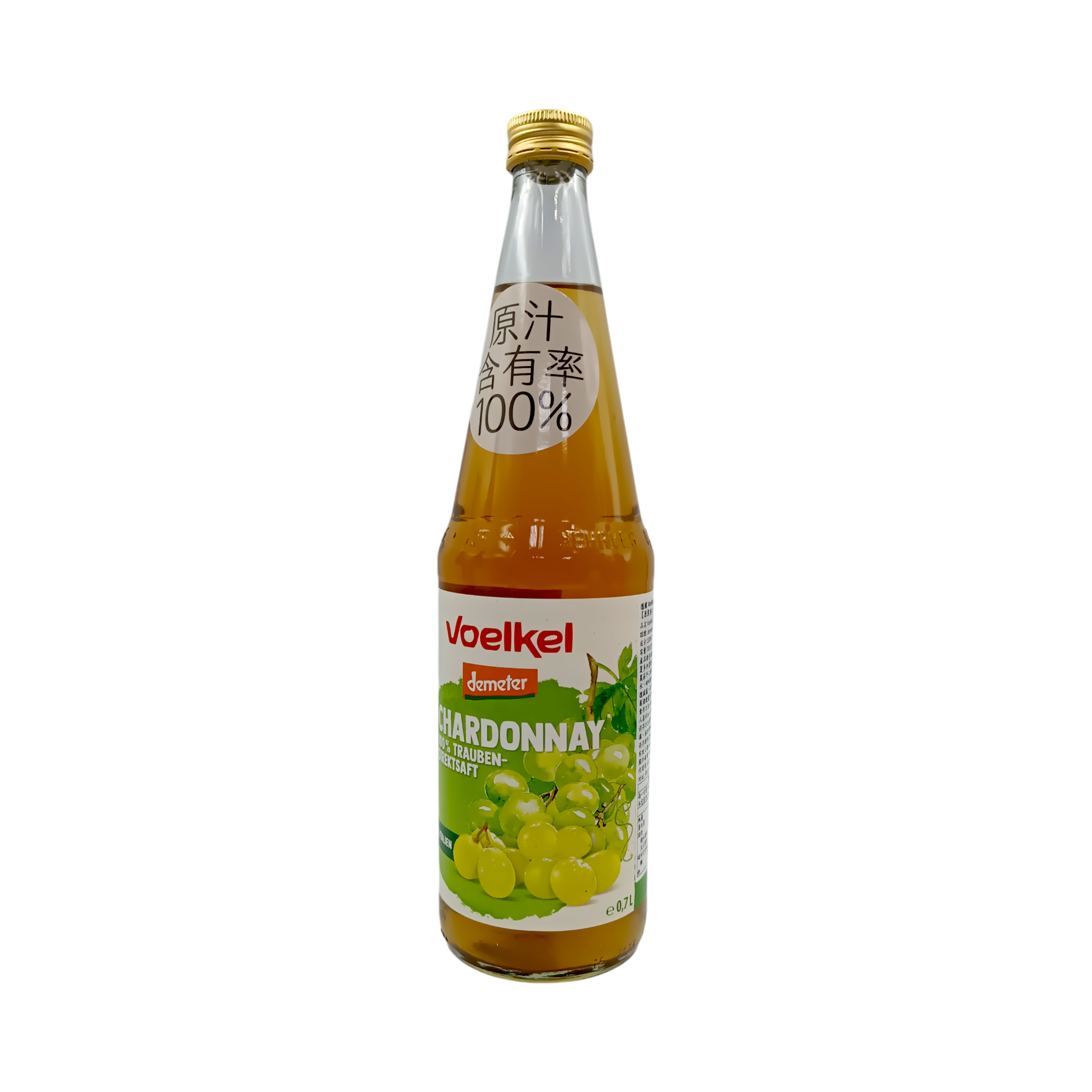 【voelkel】維可 夏多內白葡萄原汁700ml