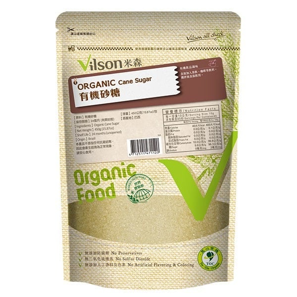 【米森】有機砂糖(450g/包)