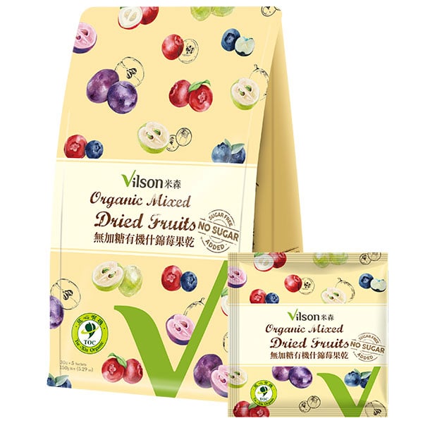 【米森】無加糖有機什錦莓果乾(30gx5）