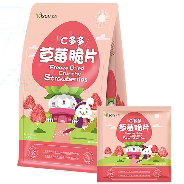 【米森】C多多草莓脆片(7gx5包/袋)期限115.2.22
