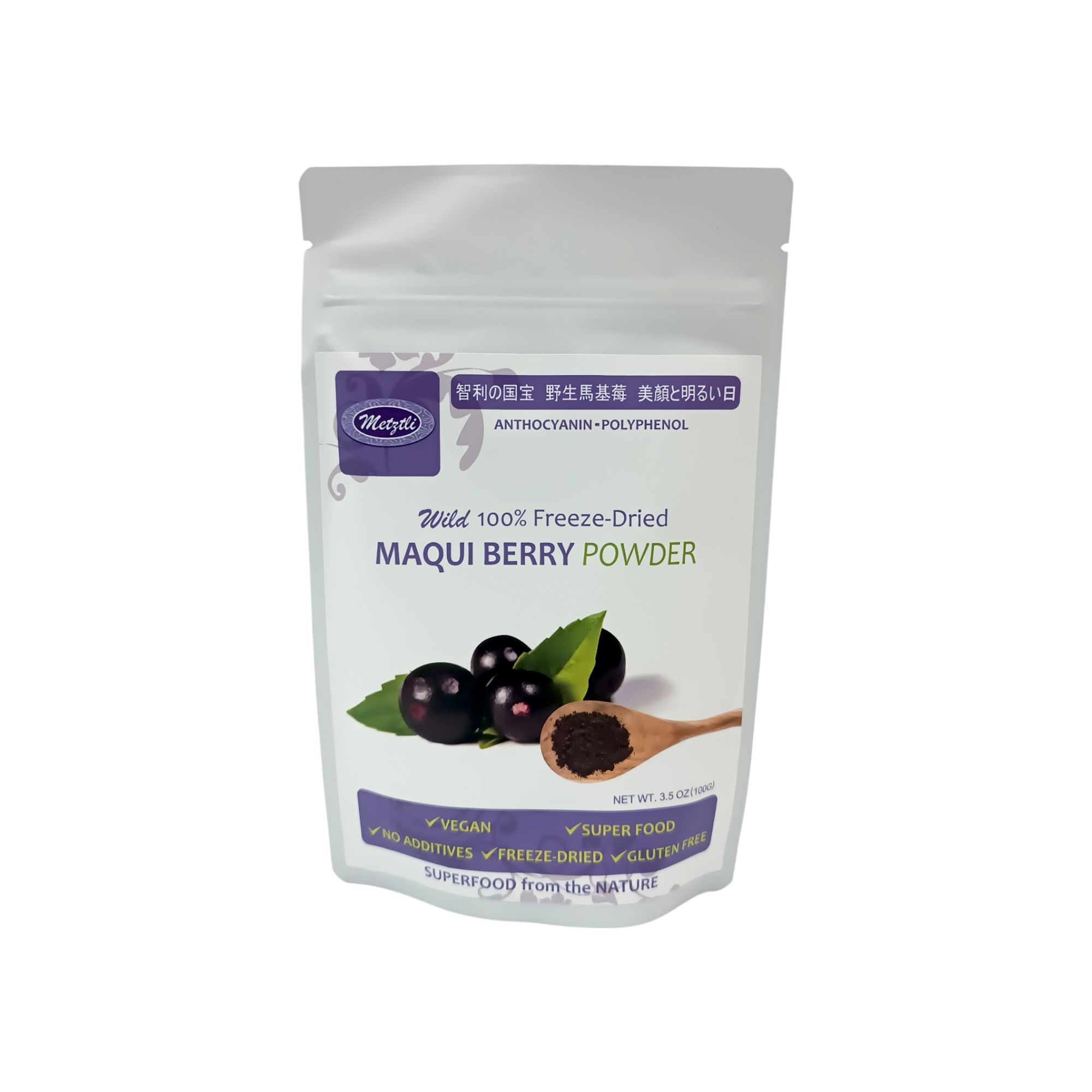 【亞積】100%野生 馬基莓粉100g