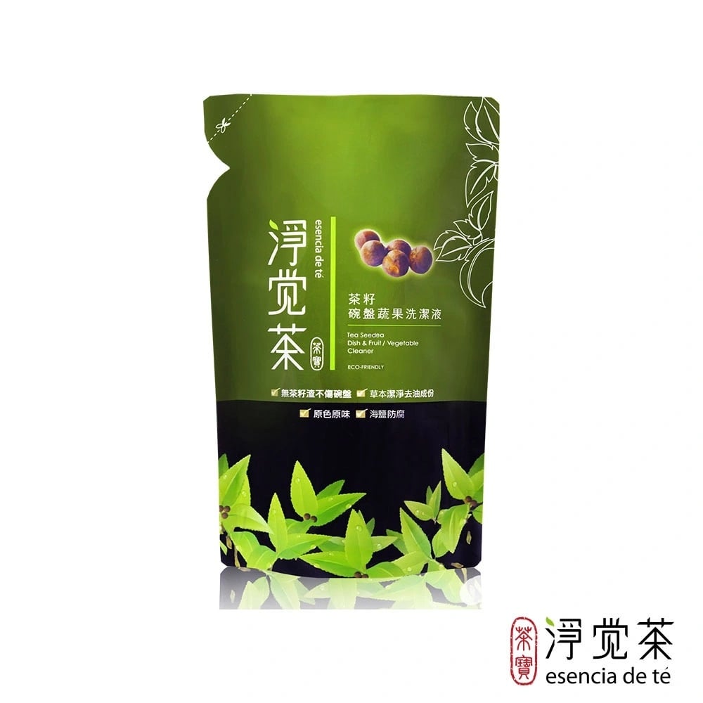【茶寶】茶籽碗盤蔬果洗潔液補充包 700ml