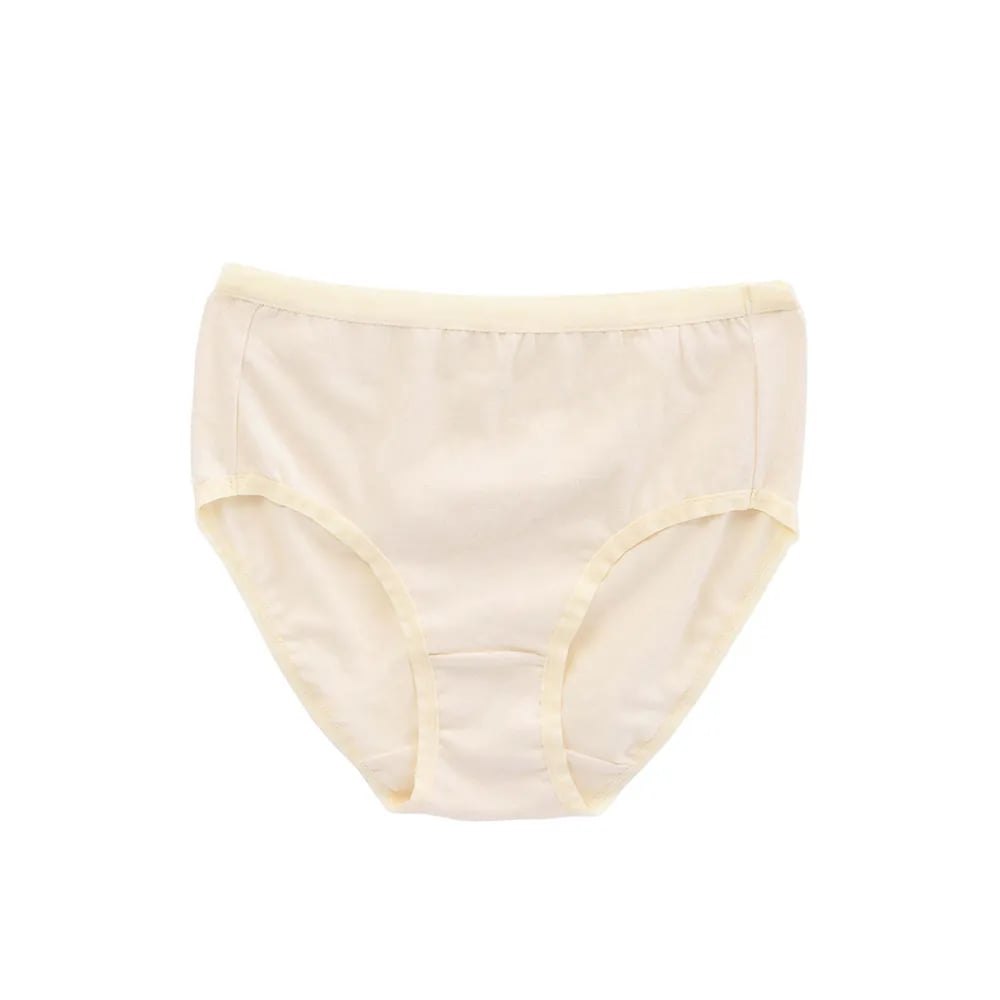 【和諧生活】仕女中腰內褲-經典棉質(2入)米白