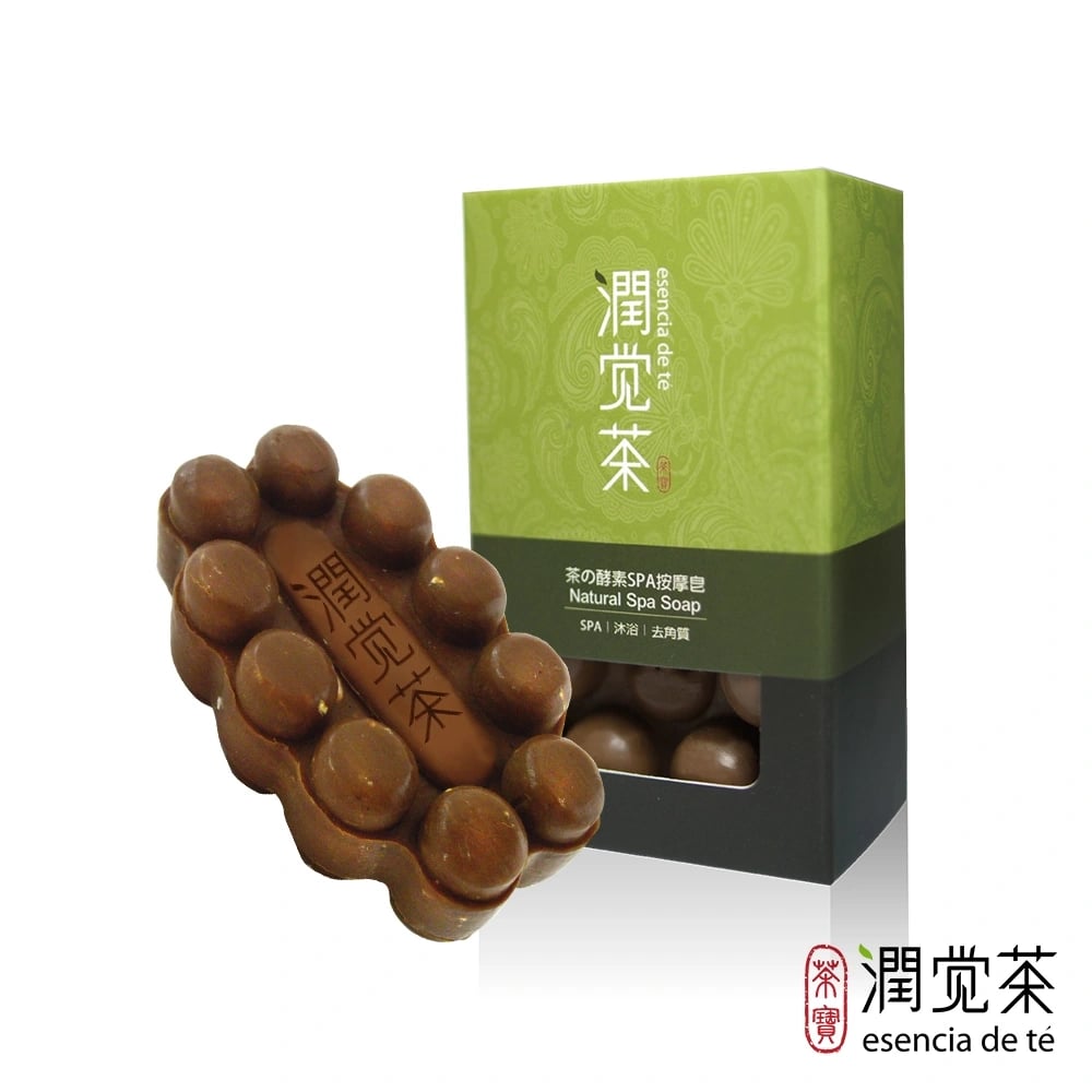 茶寶 潤覺茶酵素SPA按摩皂 100g