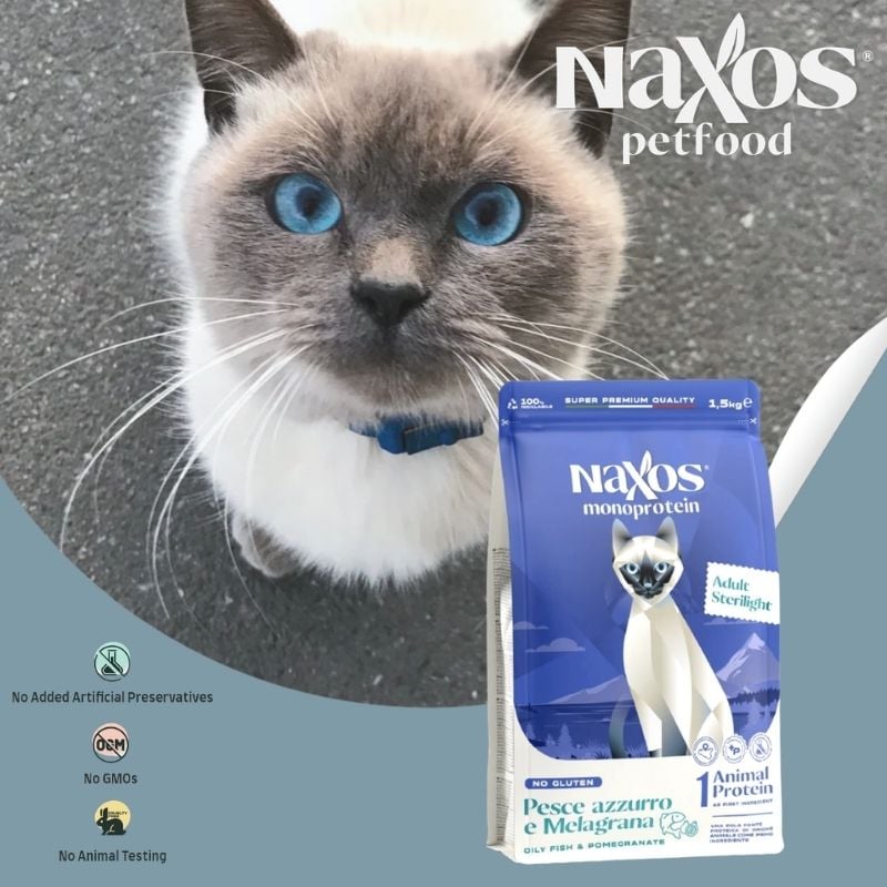 義大利 NAXOS 納索斯 成貓無麩質低敏亮毛護膚 貓用乾糧/飼料
