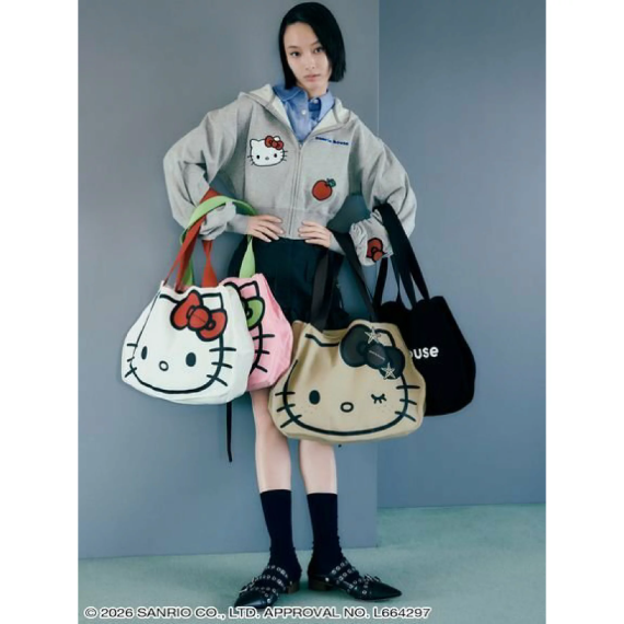 【sanrio house 】Hello Kitty 臉型托特包