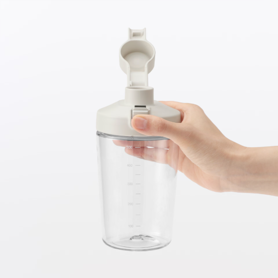 【 MUJI 】一鍵開蓋刻度水壺 500mL