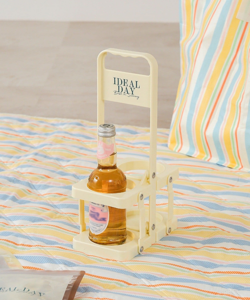 【 3COINS 】可折疊飲料提籃 2瓶用