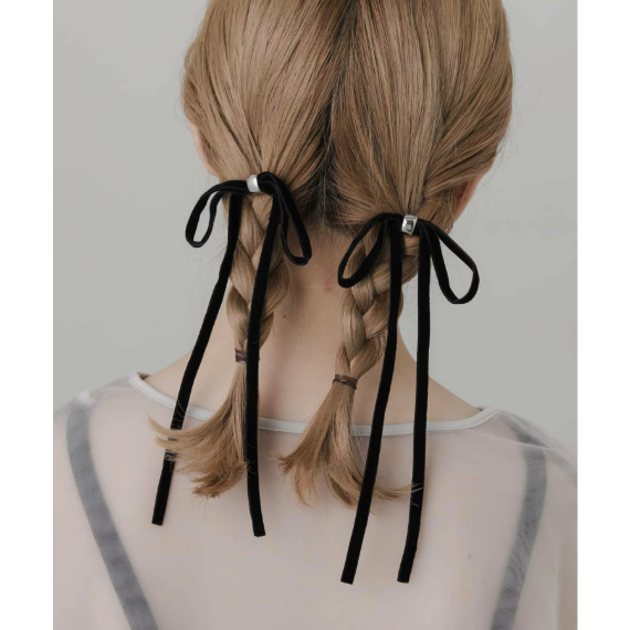 【 SMELLY 】WEB 與部分店舖限定 絲絨蝴蝶結髮夾組