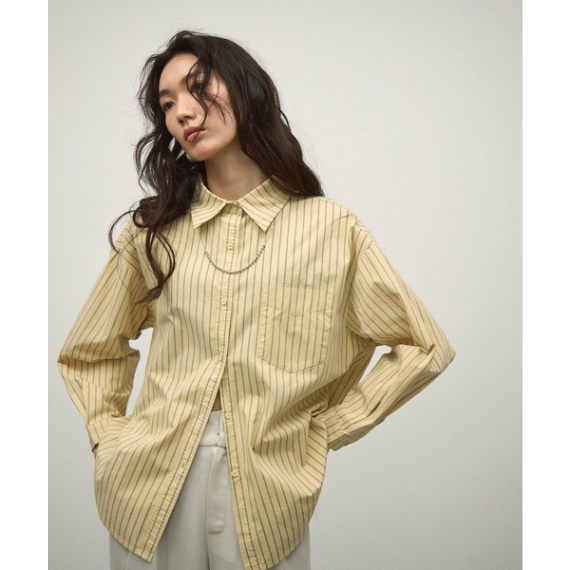 【 Lutim by u 】長袖條紋襯衫