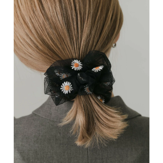 【日本SMELLY 】透膚花朵刺繡大腸圈