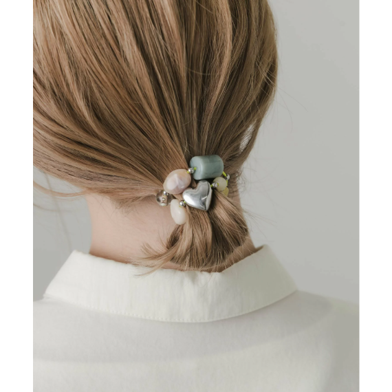 【日本DISCOAT】透明串珠造型髮圈