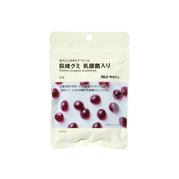 【日本MUJI】巨峰葡萄口味 乳酸菌機能型軟糖